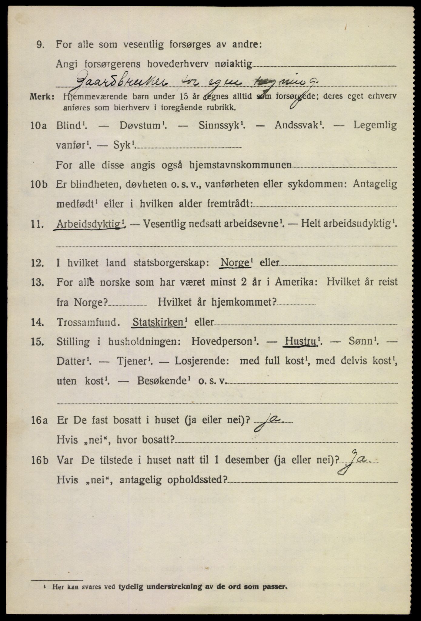 SAKO, 1920 census for Øvre Sandsvær, 1920, p. 2841