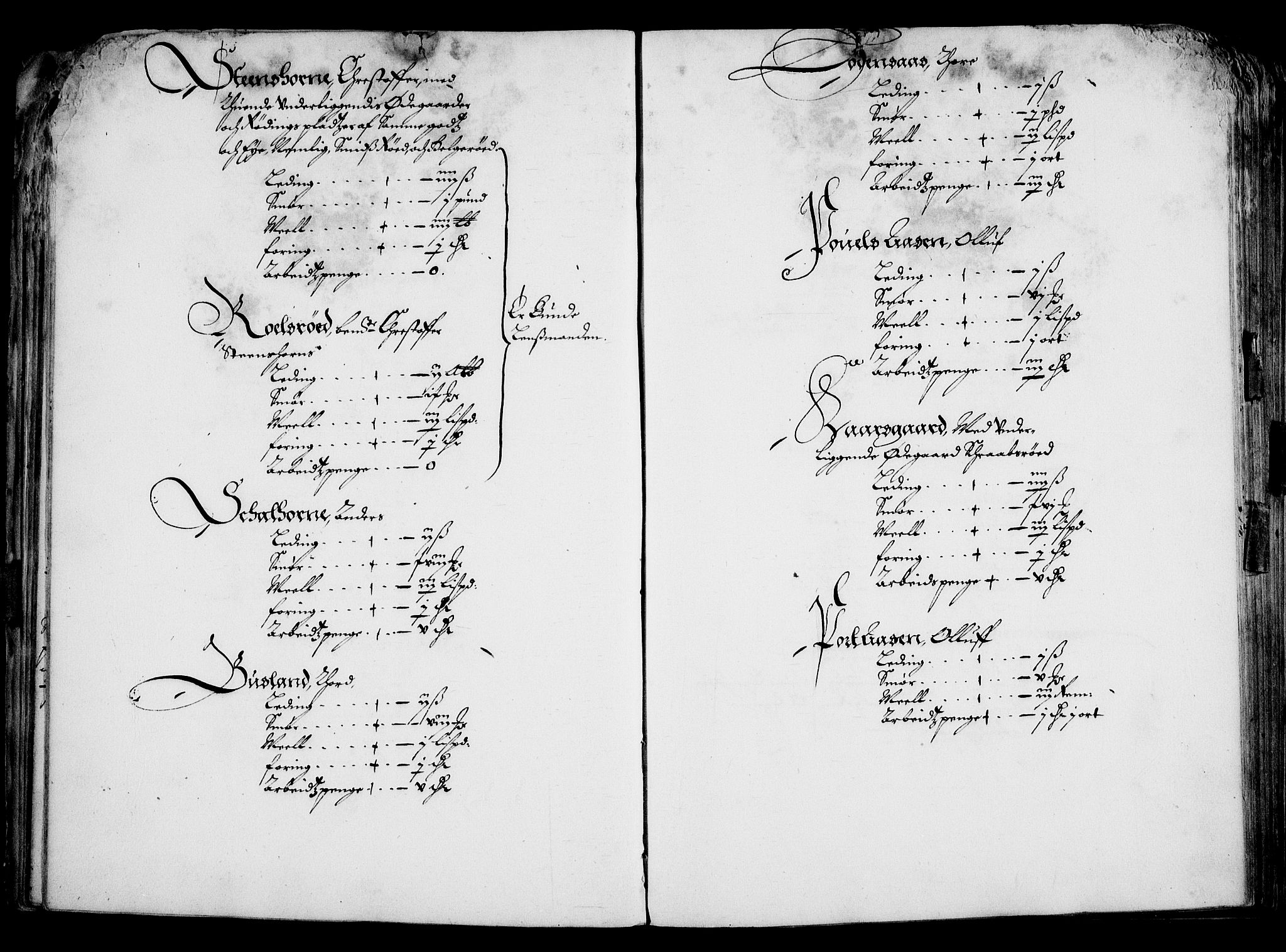 Rentekammeret inntil 1814, Realistisk ordnet avdeling, AV/RA-EA-4070/On/L0001/0001: Statens gods / [Jj 1]: Jordebok over Hannibal Sehesteds gods, 1651, p. 42