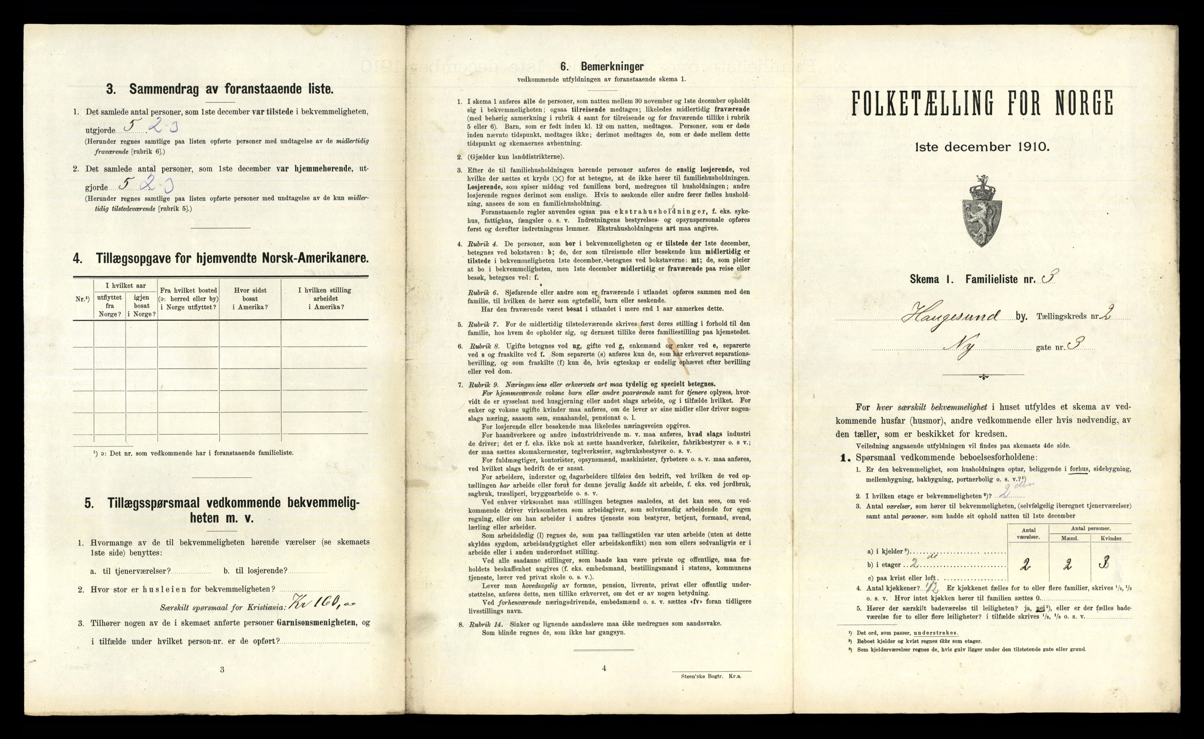 RA, 1910 census for Haugesund, 1910, p. 1432