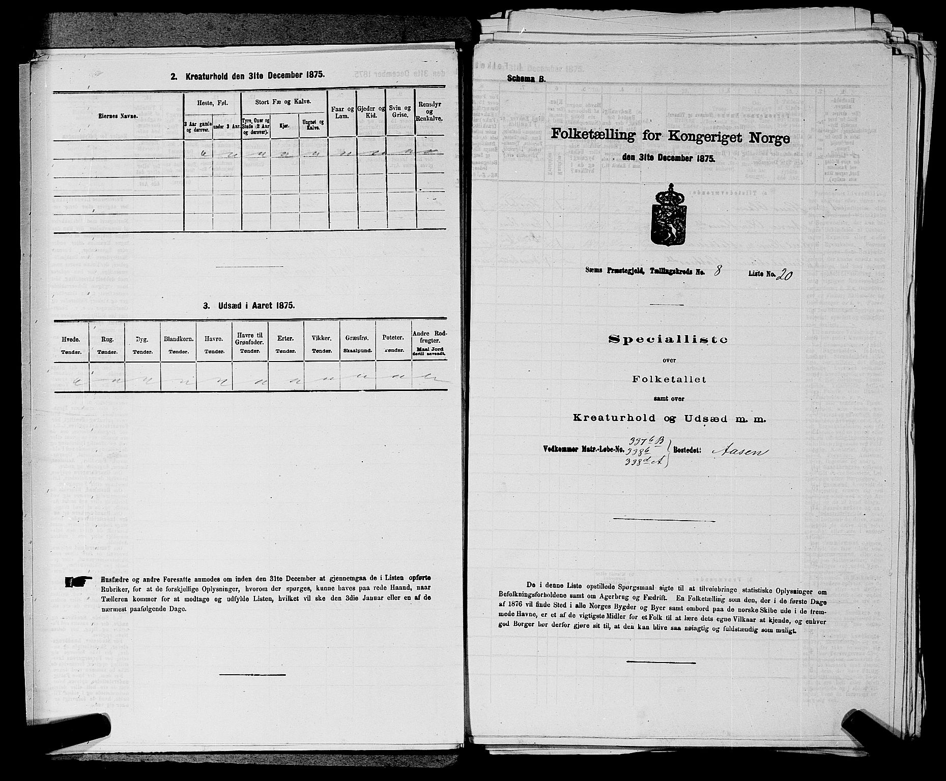 SAKO, 1875 census for 0721P Sem, 1875, p. 1395