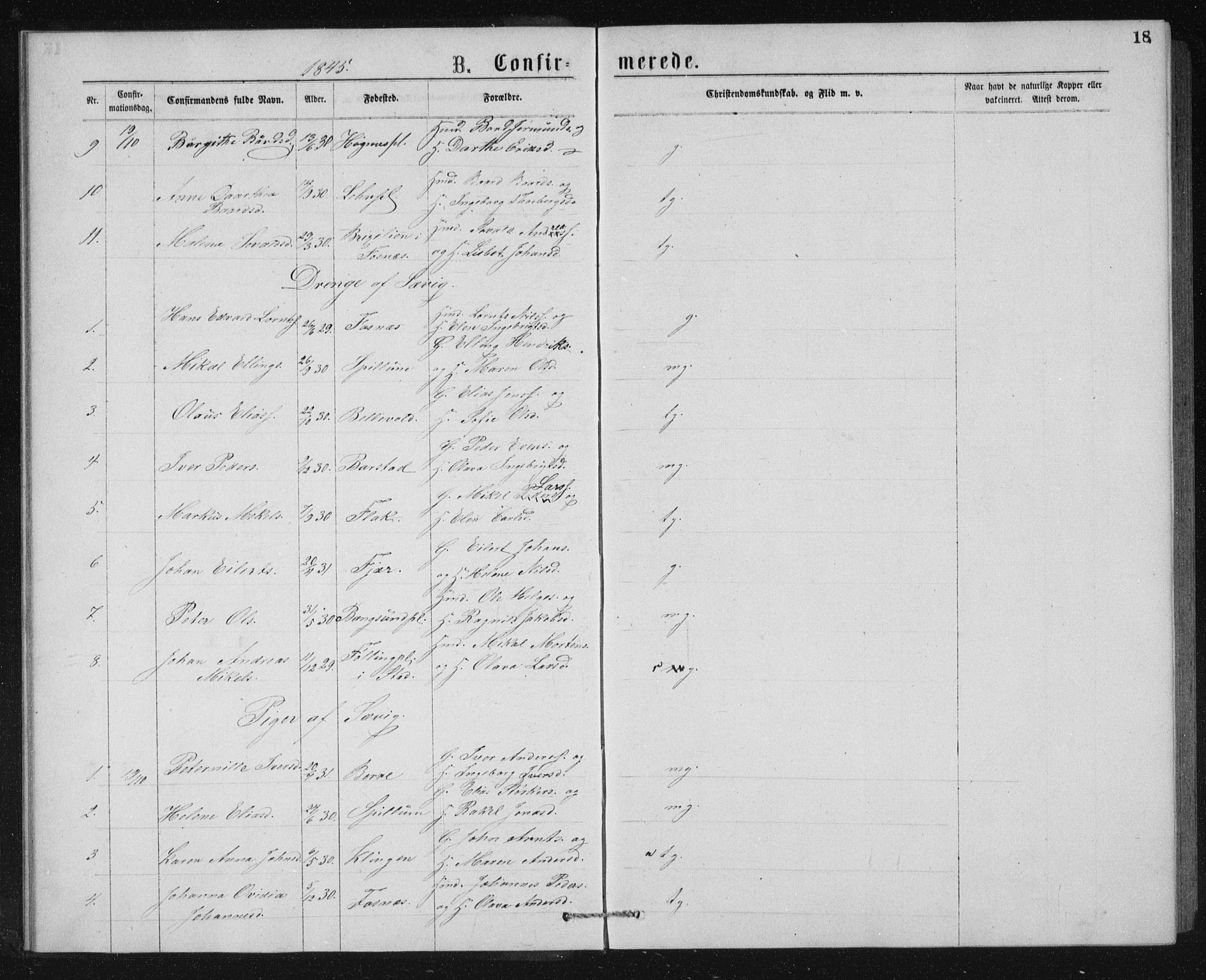 Ministerialprotokoller, klokkerbøker og fødselsregistre - Nord-Trøndelag, SAT/A-1458/768/L0567: Parish register (official) no. 768A02, 1837-1865, p. 18