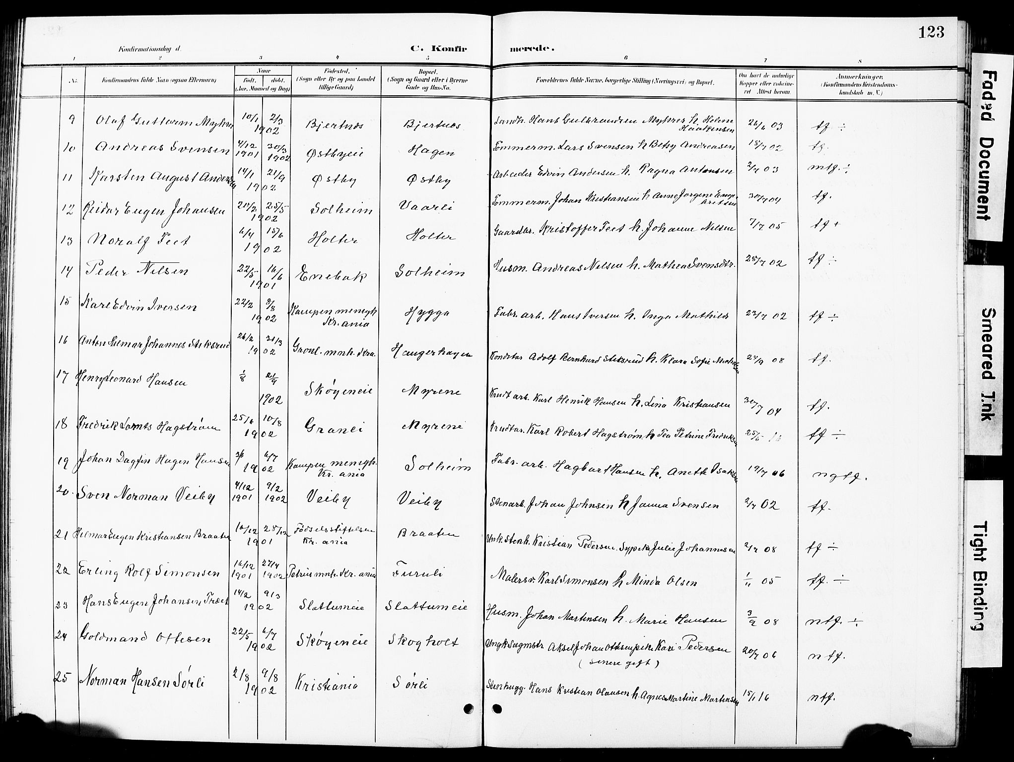 Nittedal prestekontor Kirkebøker, SAO/A-10365a/G/Ga/L0003: Parish register (copy) no. I 3, 1902-1929, p. 123