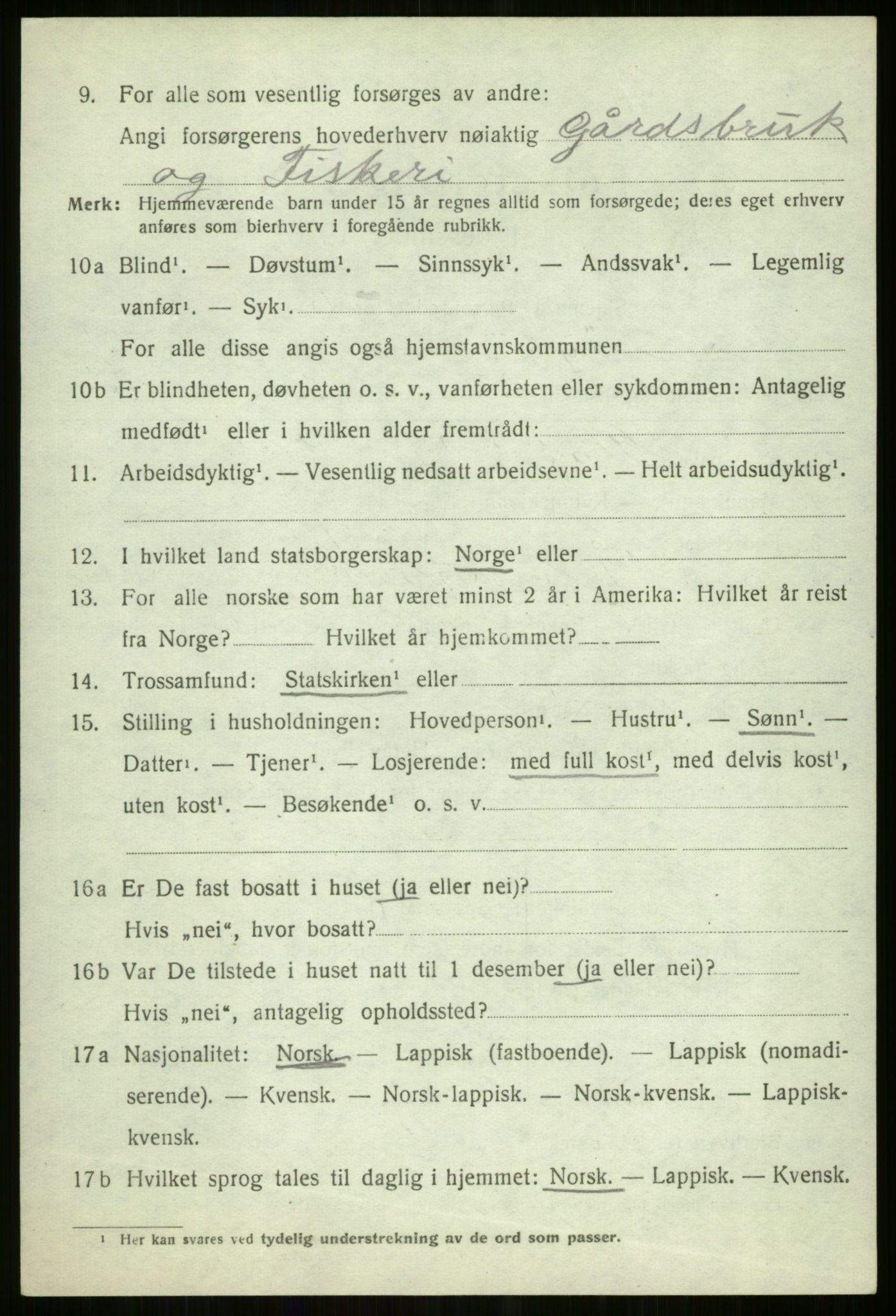 SATØ, 1920 census for Tromsøysund, 1920, p. 11263