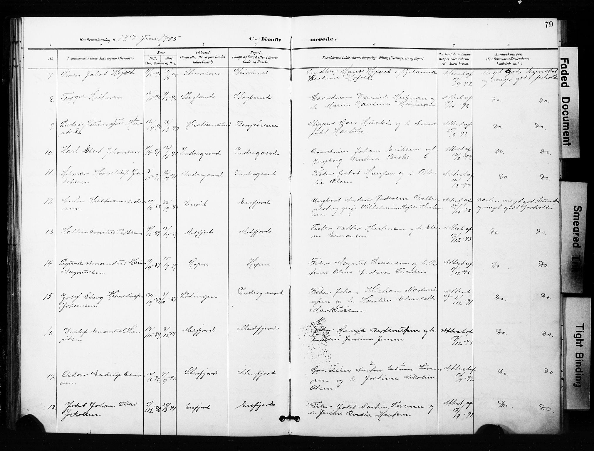 Berg sokneprestkontor, AV/SATØ-S-1318/G/Ga/Gaa/L0005kirke: Parish register (official) no. 5, 1894-1905, p. 79