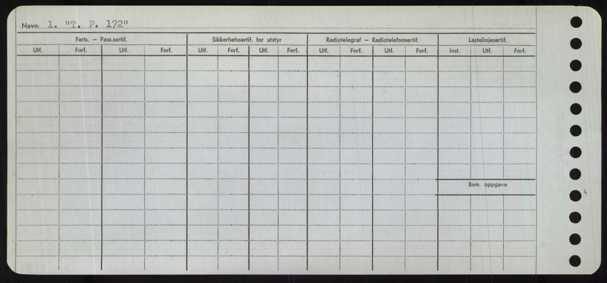 Sjøfartsdirektoratet med forløpere, Skipsmålingen, RA/S-1627/H/Hc/L0001: Lektere, A-Y, p. 524