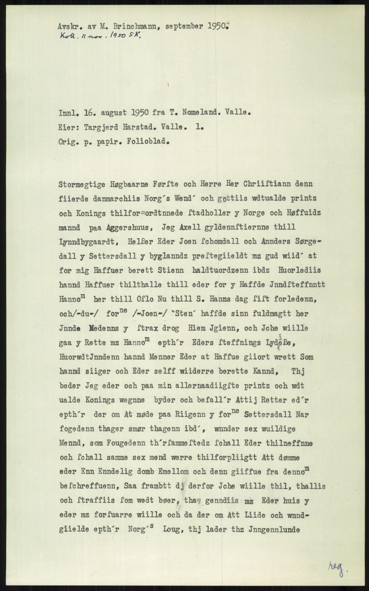 Samlinger til kildeutgivelse, Diplomavskriftsamlingen, AV/RA-EA-4053/H/Ha, p. 2742