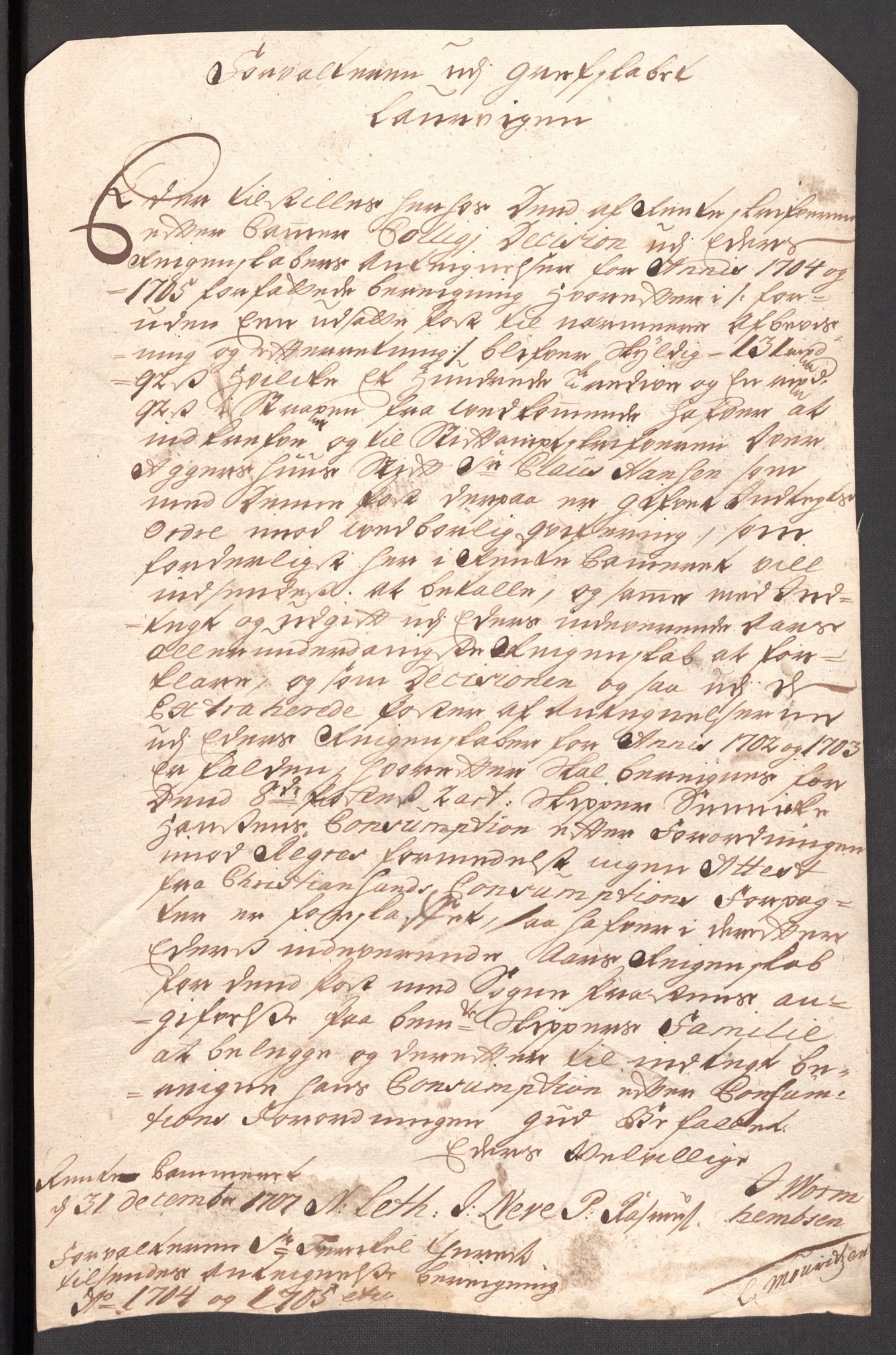 Rentekammeret inntil 1814, Reviderte regnskaper, Fogderegnskap, AV/RA-EA-4092/R33/L1980: Fogderegnskap Larvik grevskap, 1707-1708, p. 337