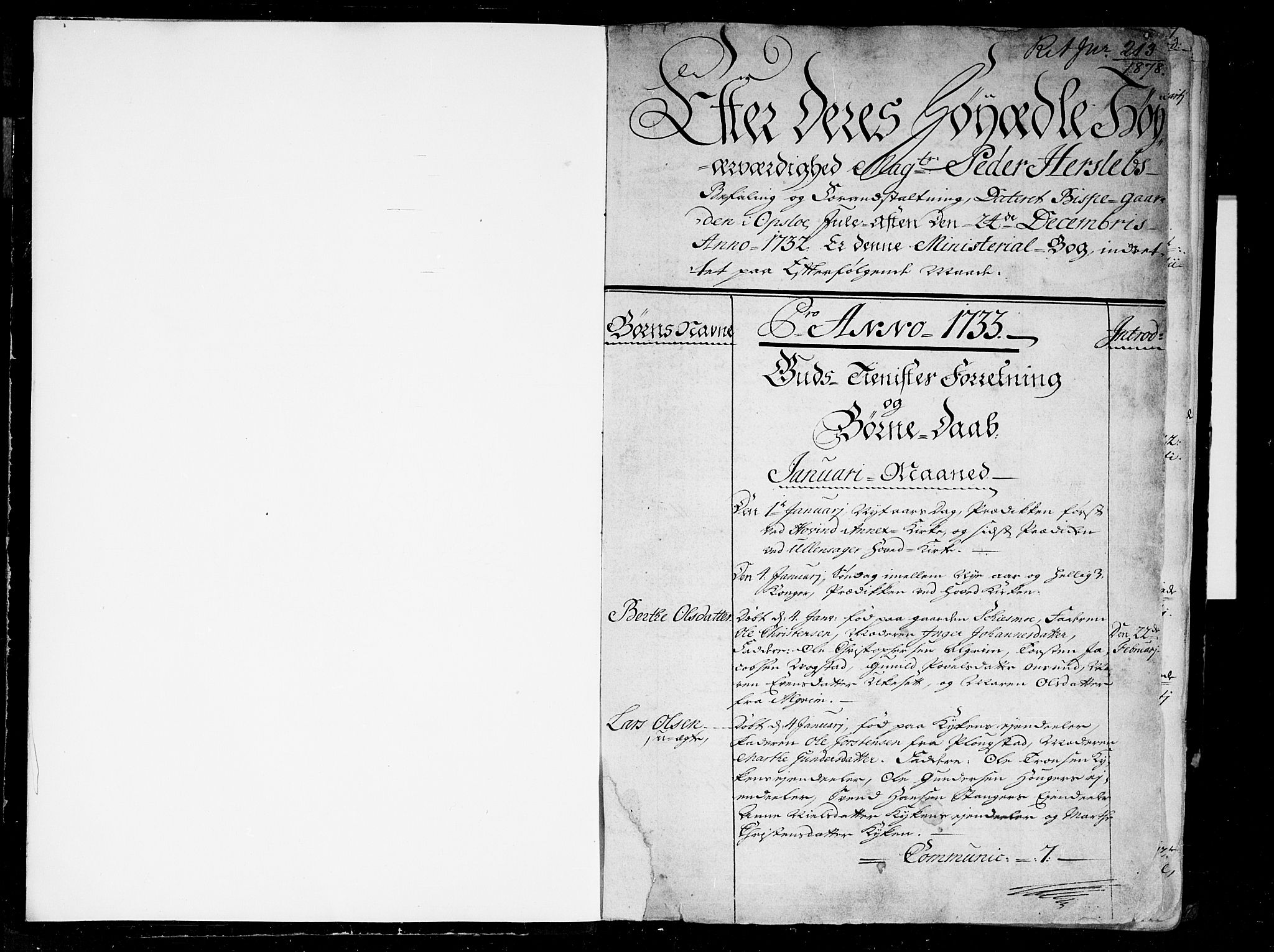 Ullensaker prestekontor Kirkebøker, SAO/A-10236a/F/Fa/L0005: Parish register (official) no. I 5, 1733-1762, p. 4-5