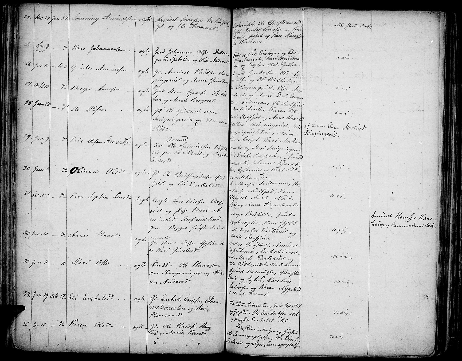 Vinger prestekontor, AV/SAH-PREST-024/H/Ha/Haa/L0007: Parish register (official) no. 7, 1826-1839, p. 173