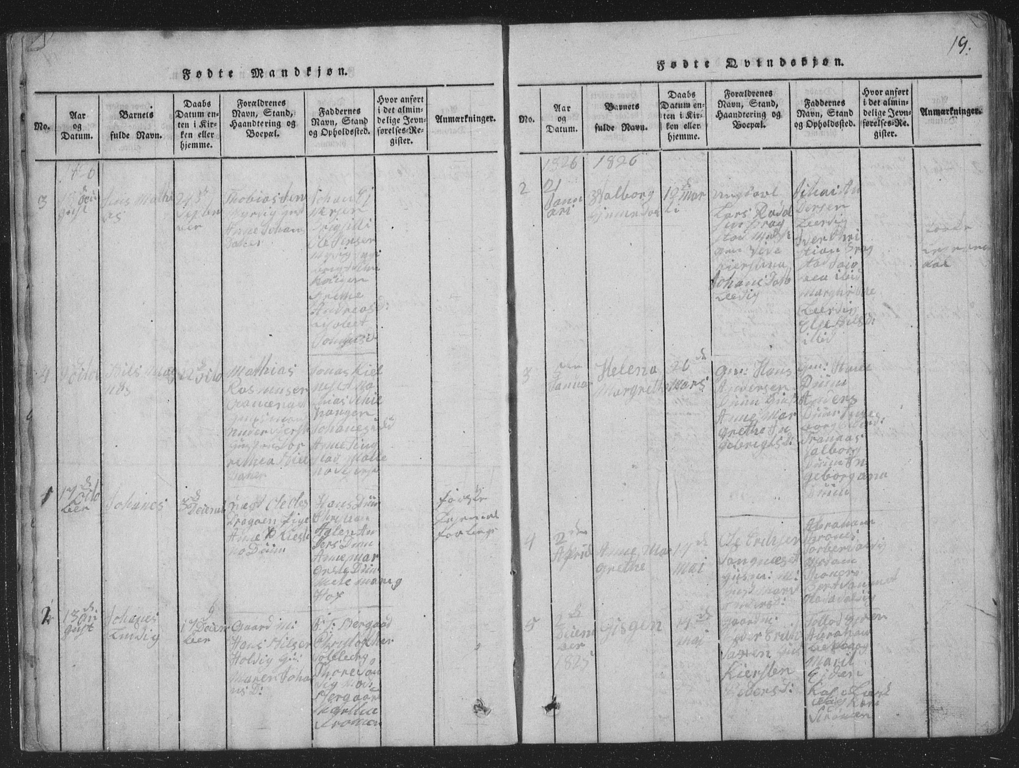 Ministerialprotokoller, klokkerbøker og fødselsregistre - Nord-Trøndelag, SAT/A-1458/773/L0613: Parish register (official) no. 773A04, 1815-1845, p. 19