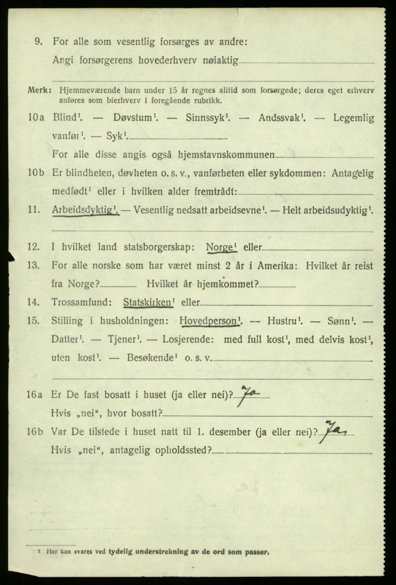 SAB, 1920 census for Alversund, 1920, p. 3855