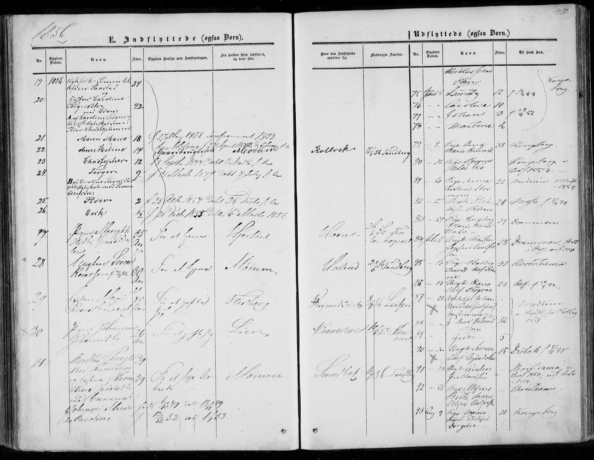 Eiker kirkebøker, AV/SAKO-A-4/F/Fa/L0015b: Parish register (official) no. I 15B, 1854-1860, p. 490