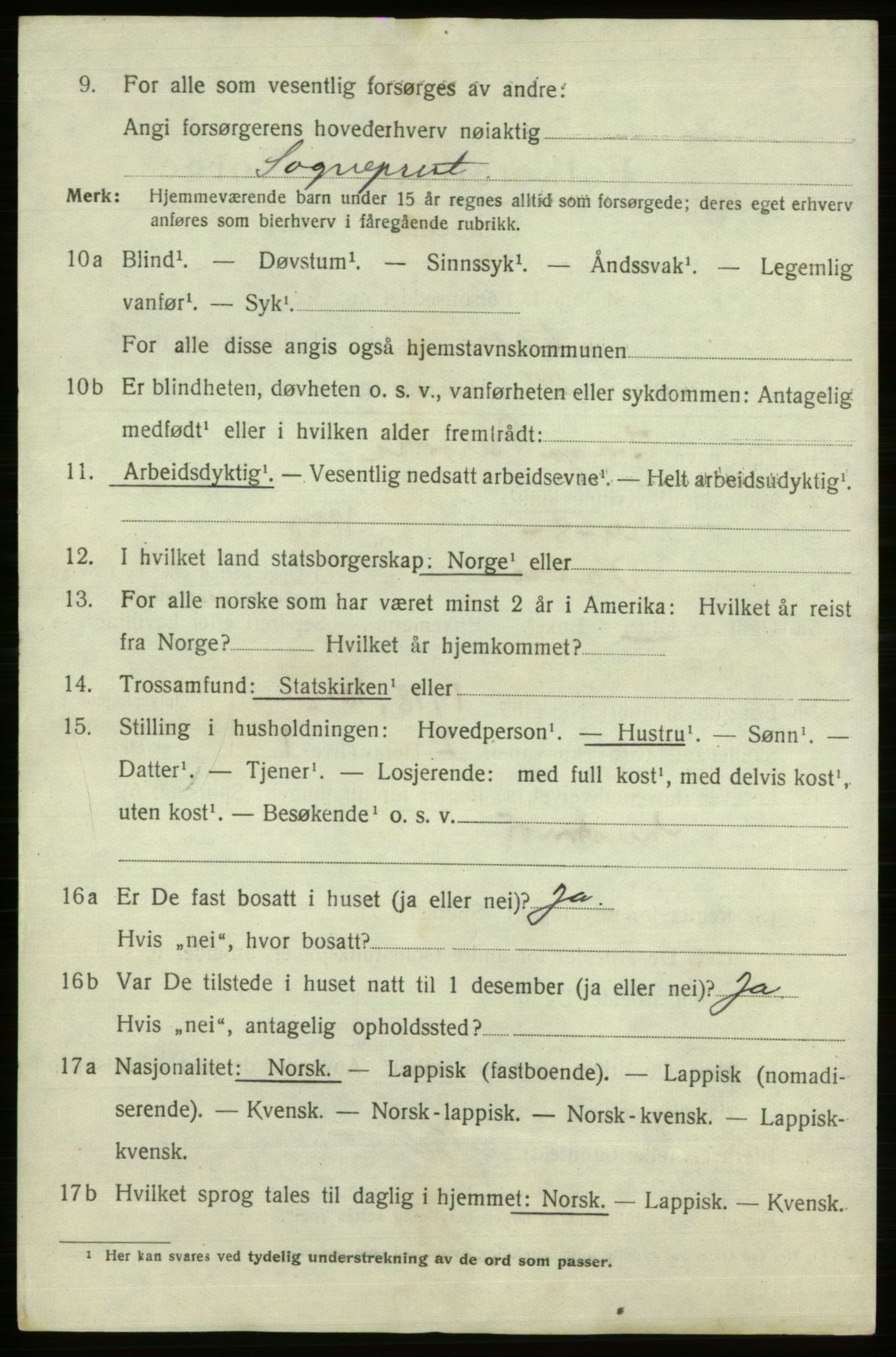 SATØ, 1920 census for Vadsø, 1920, p. 5309