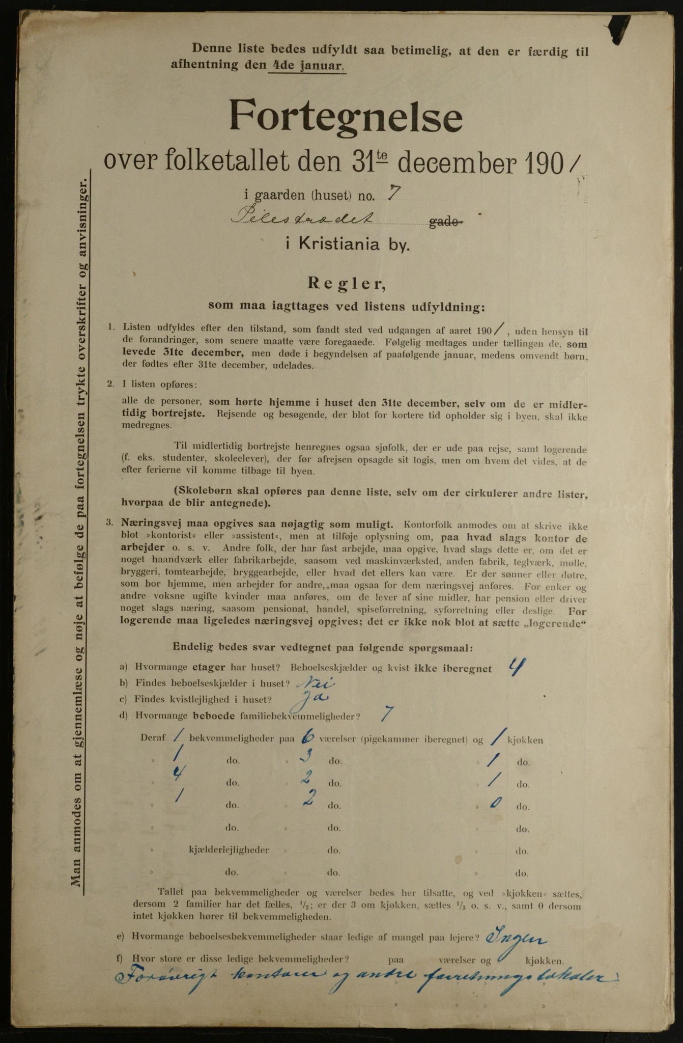 OBA, Municipal Census 1901 for Kristiania, 1901, p. 12093