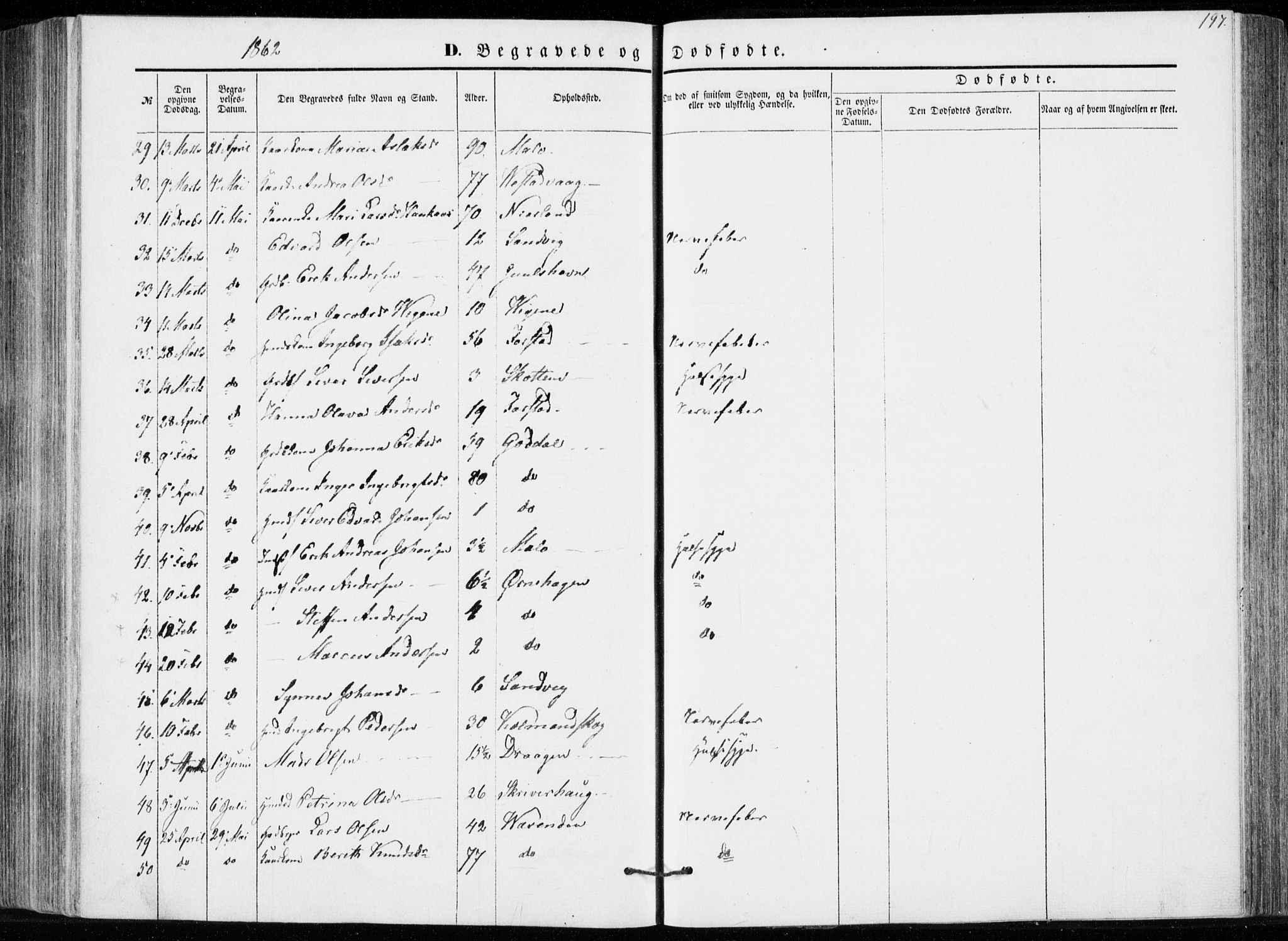 Ministerialprotokoller, klokkerbøker og fødselsregistre - Møre og Romsdal, AV/SAT-A-1454/566/L0767: Parish register (official) no. 566A06, 1852-1868, p. 197