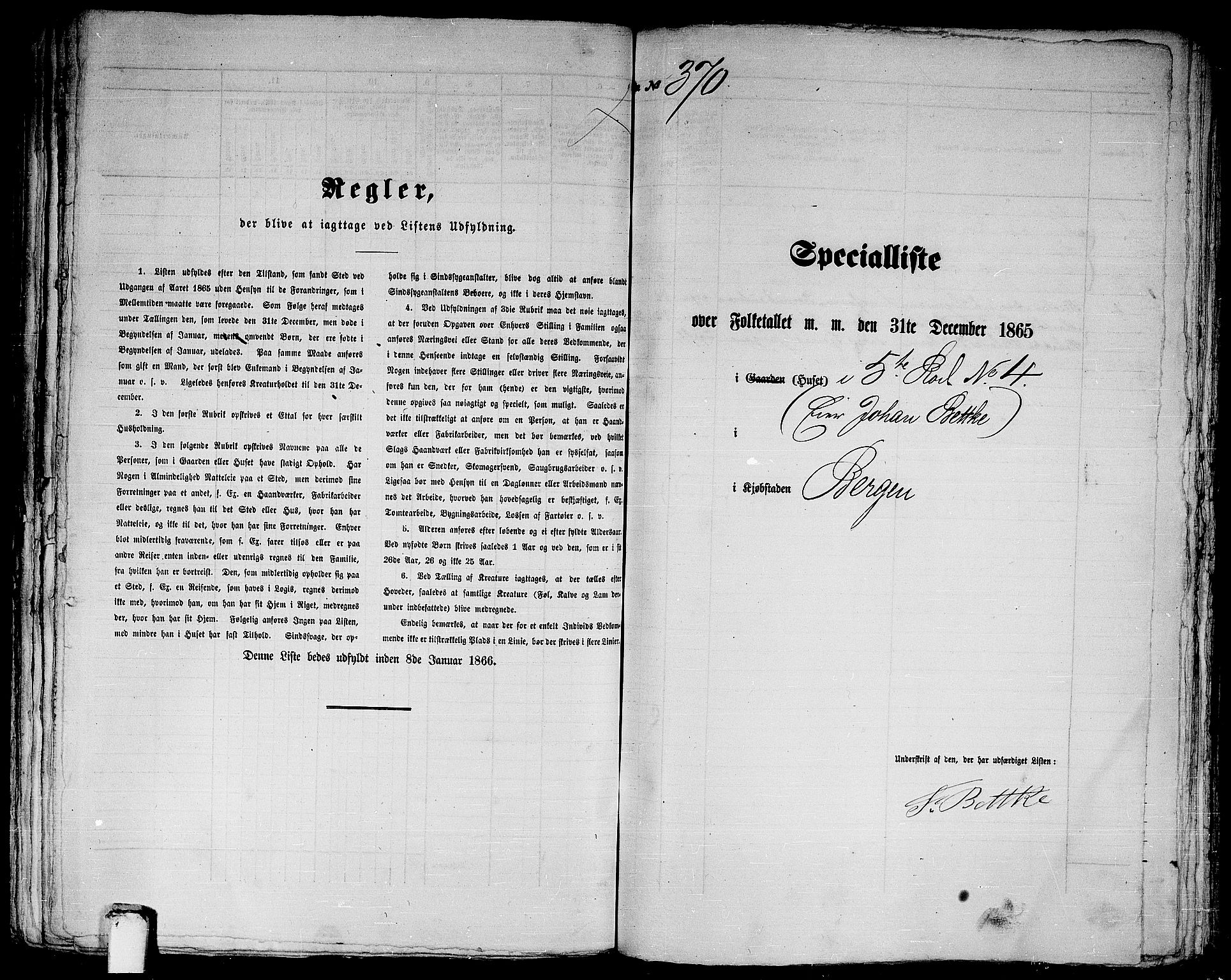 RA, 1865 census for Bergen, 1865, p. 798