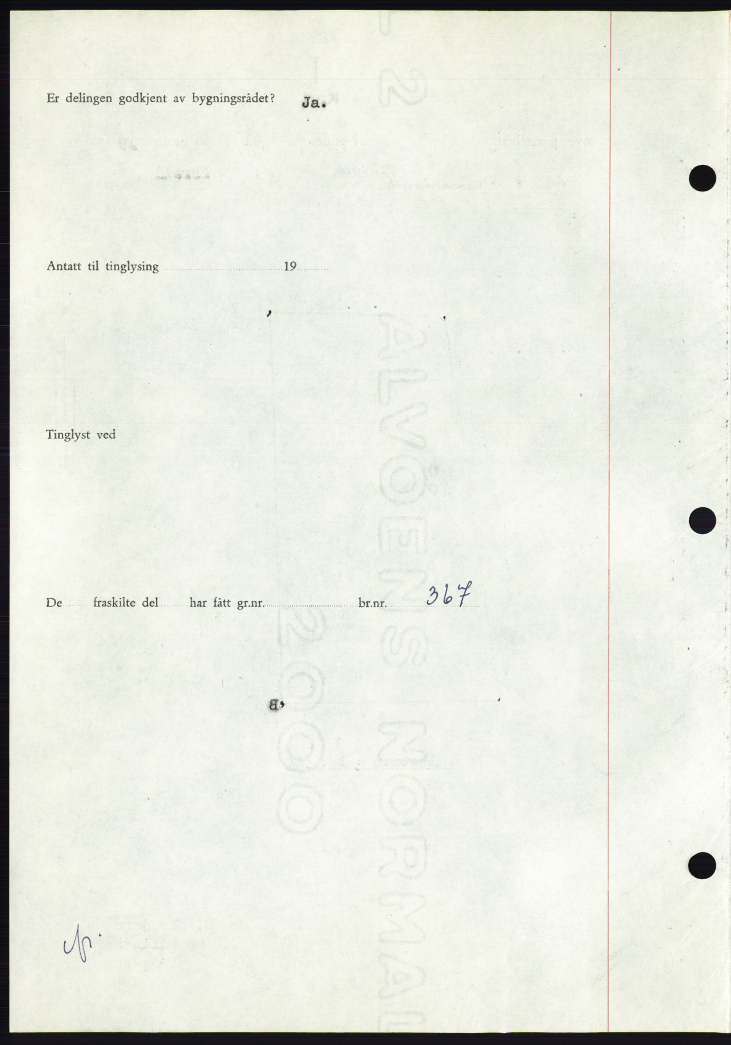 Søre Sunnmøre sorenskriveri, AV/SAT-A-4122/1/2/2C/L0105: Mortgage book no. 31A, 1956-1957, Diary no: : 2929/1956