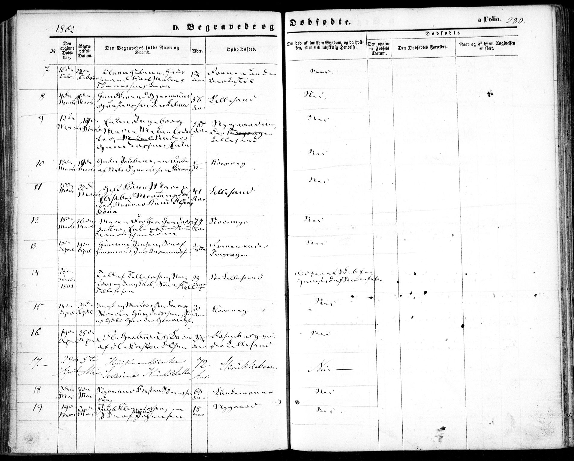 Vestre Moland sokneprestkontor, AV/SAK-1111-0046/F/Fa/Fab/L0007: Parish register (official) no. A 7, 1859-1872, p. 280