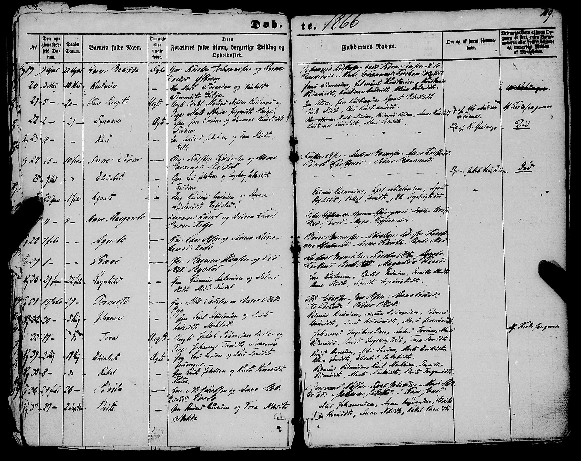 Gloppen sokneprestembete, AV/SAB-A-80101/H/Haa/Haaa/L0009: Parish register (official) no. A 9, 1855-1870, p. 109