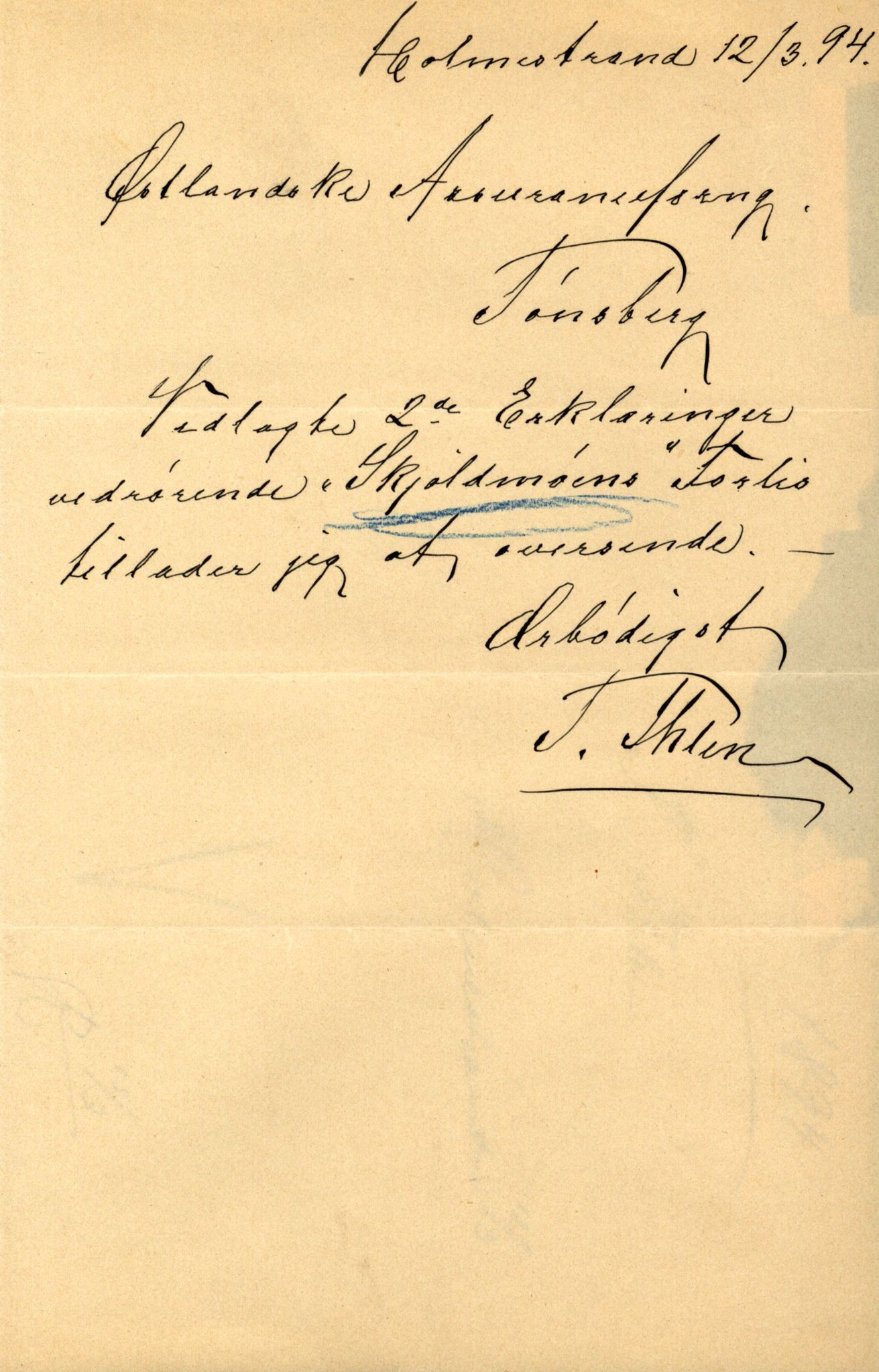 Pa 63 - Østlandske skibsassuranceforening, VEMU/A-1079/G/Ga/L0030/0008: Havaridokumenter / Skjoldmoen, Dalerne, Union, 1894, p. 26