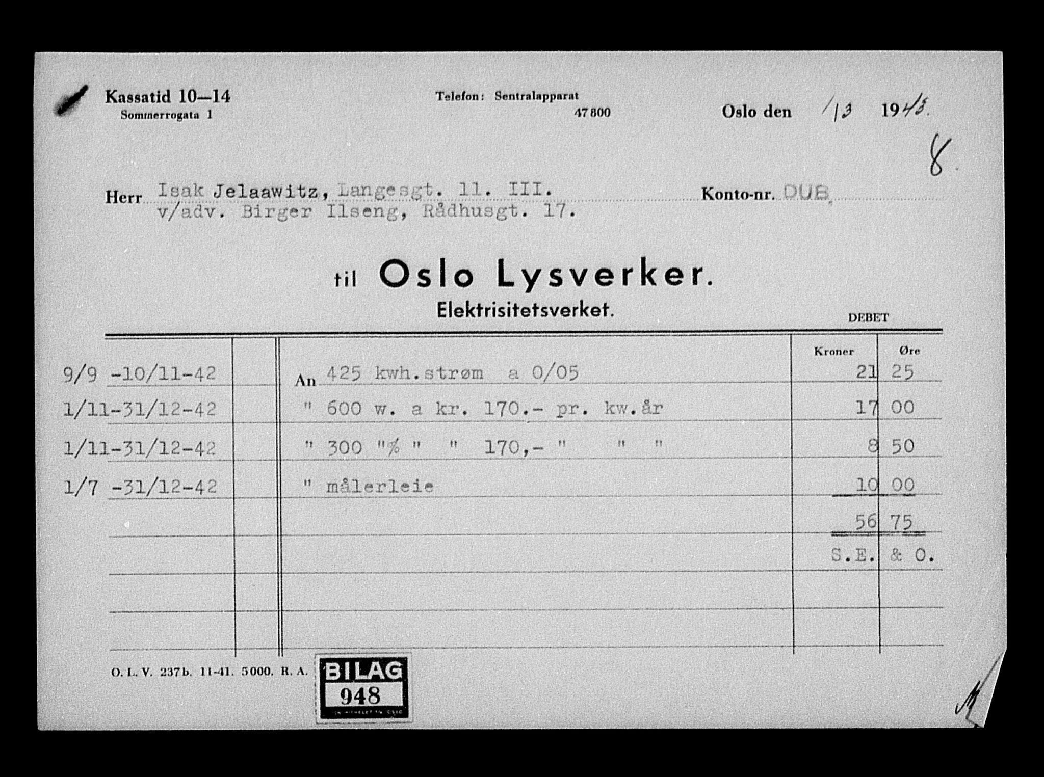 Justisdepartementet, Tilbakeføringskontoret for inndratte formuer, AV/RA-S-1564/H/Hc/Hcc/L0948: --, 1945-1947, p. 136
