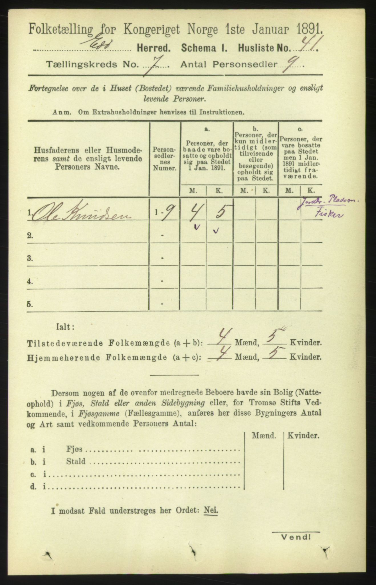 RA, 1891 census for 1573 Edøy, 1891, p. 1576