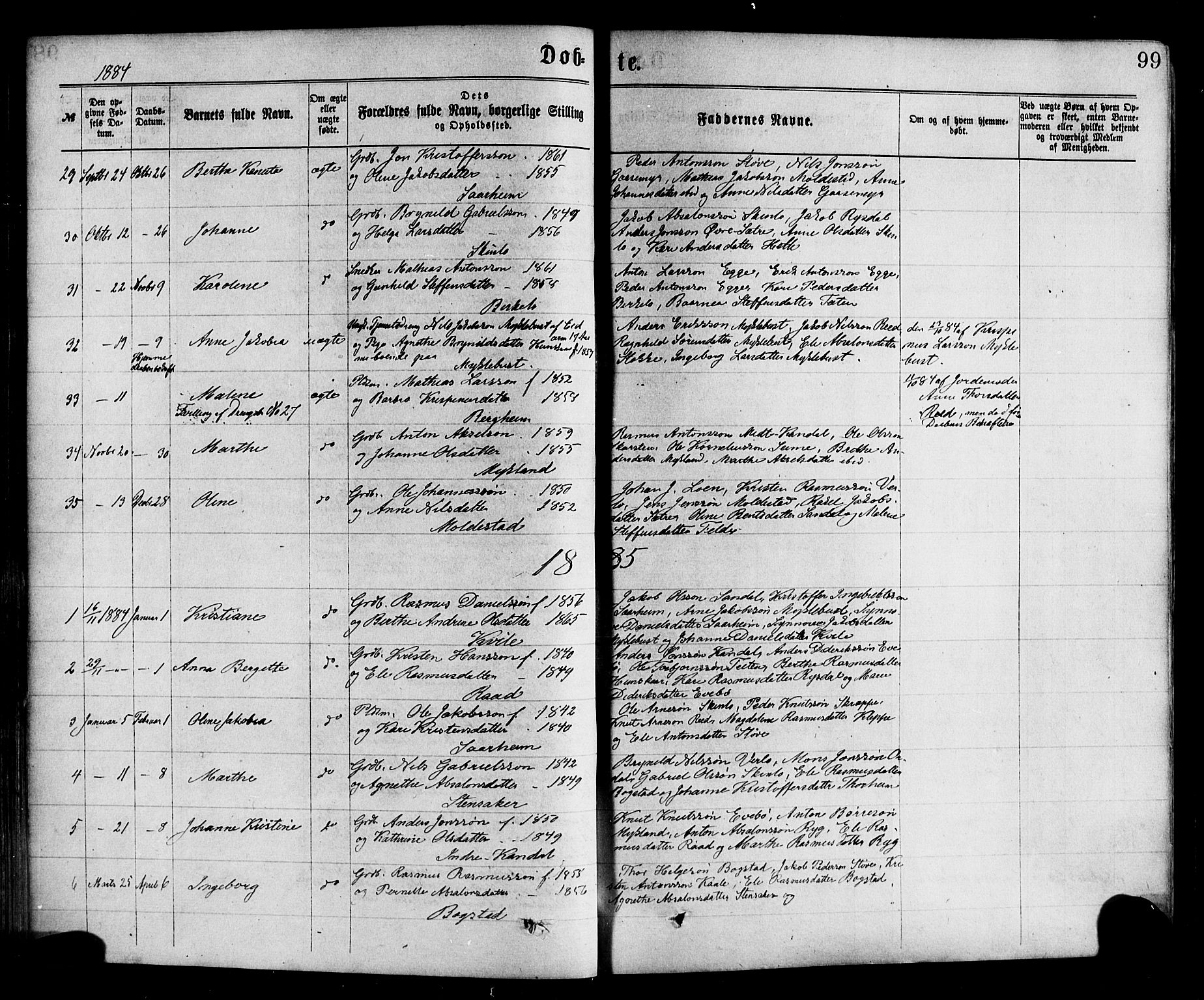 Gloppen sokneprestembete, SAB/A-80101/H/Haa/Haac/L0001: Parish register (official) no. C 1, 1871-1886, p. 99