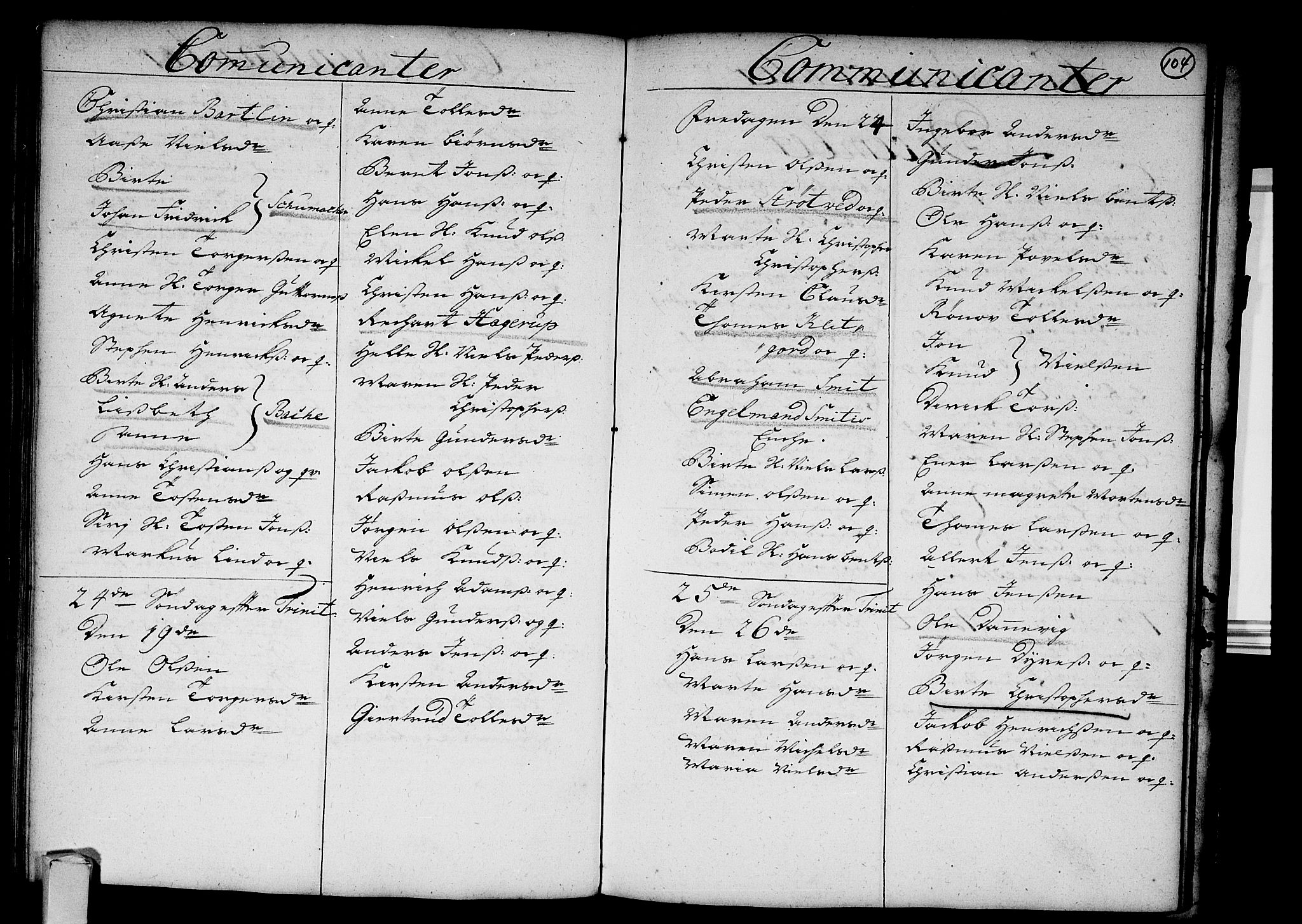 Strømsø kirkebøker, SAKO/A-246/F/Fa/L0003: Parish register (official) no. I 3, 1727-1731, p. 104