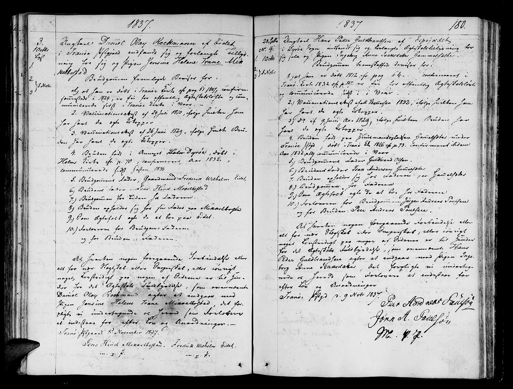 Tranøy sokneprestkontor, AV/SATØ-S-1313/I/Ia/Iaa/L0003kirke: Parish register (official) no. 3, 1807-1820, p. 180