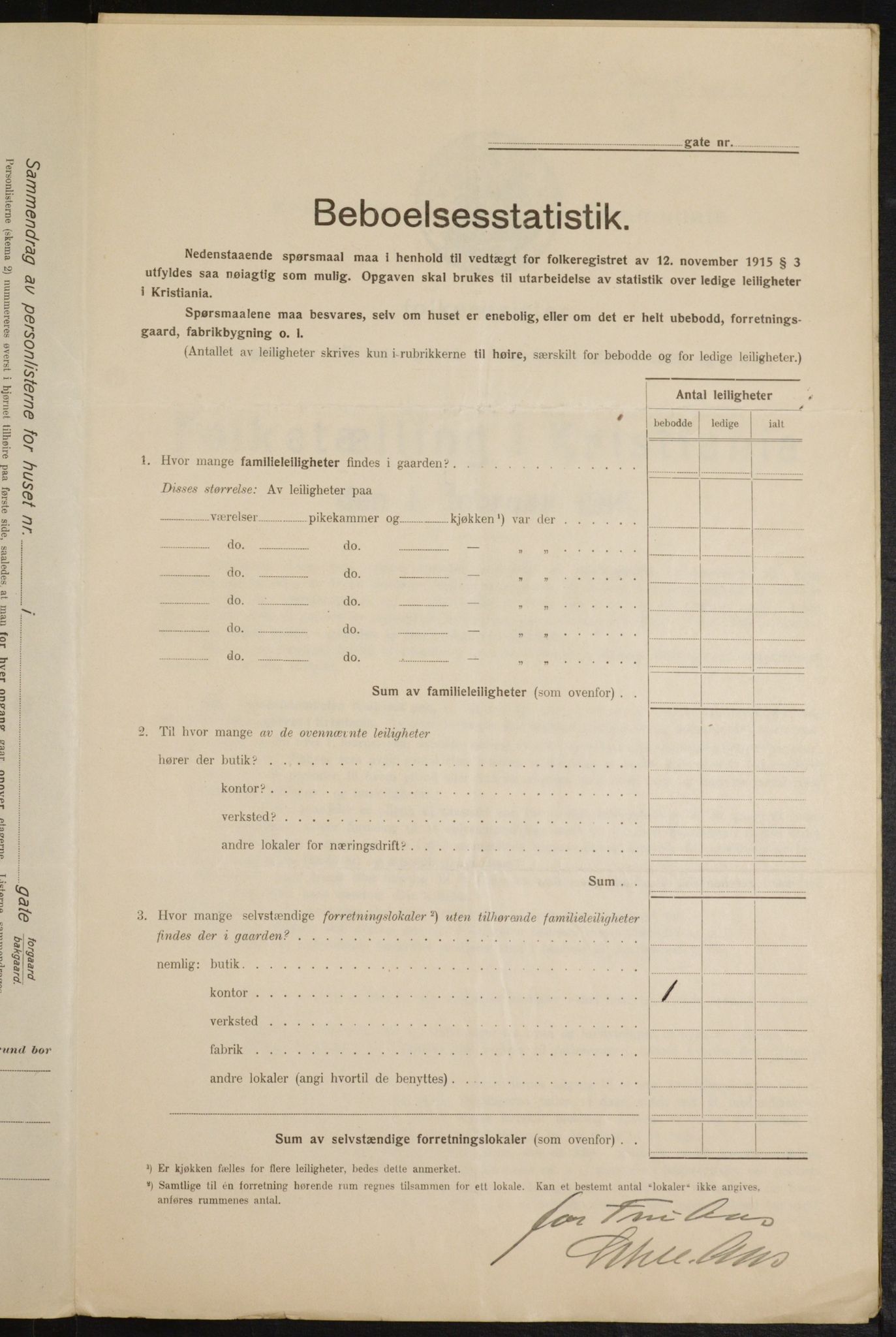 OBA, Municipal Census 1916 for Kristiania, 1916, p. 105690