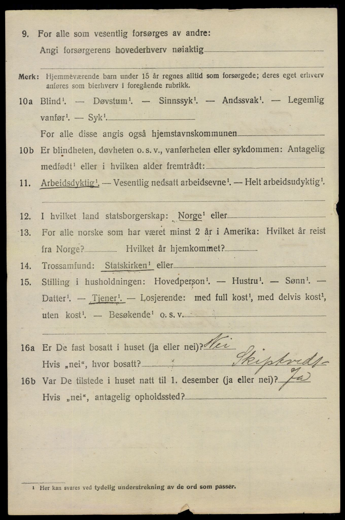 SAO, 1920 census for Trøgstad, 1920, p. 2077