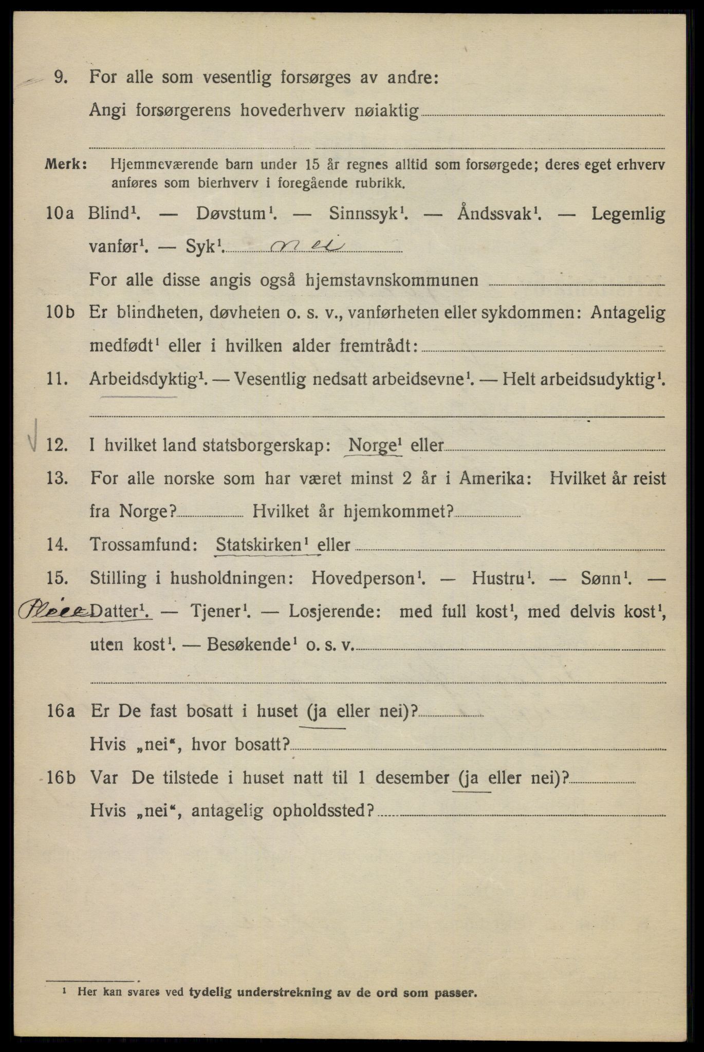 SAO, 1920 census for Kristiania, 1920, p. 164100