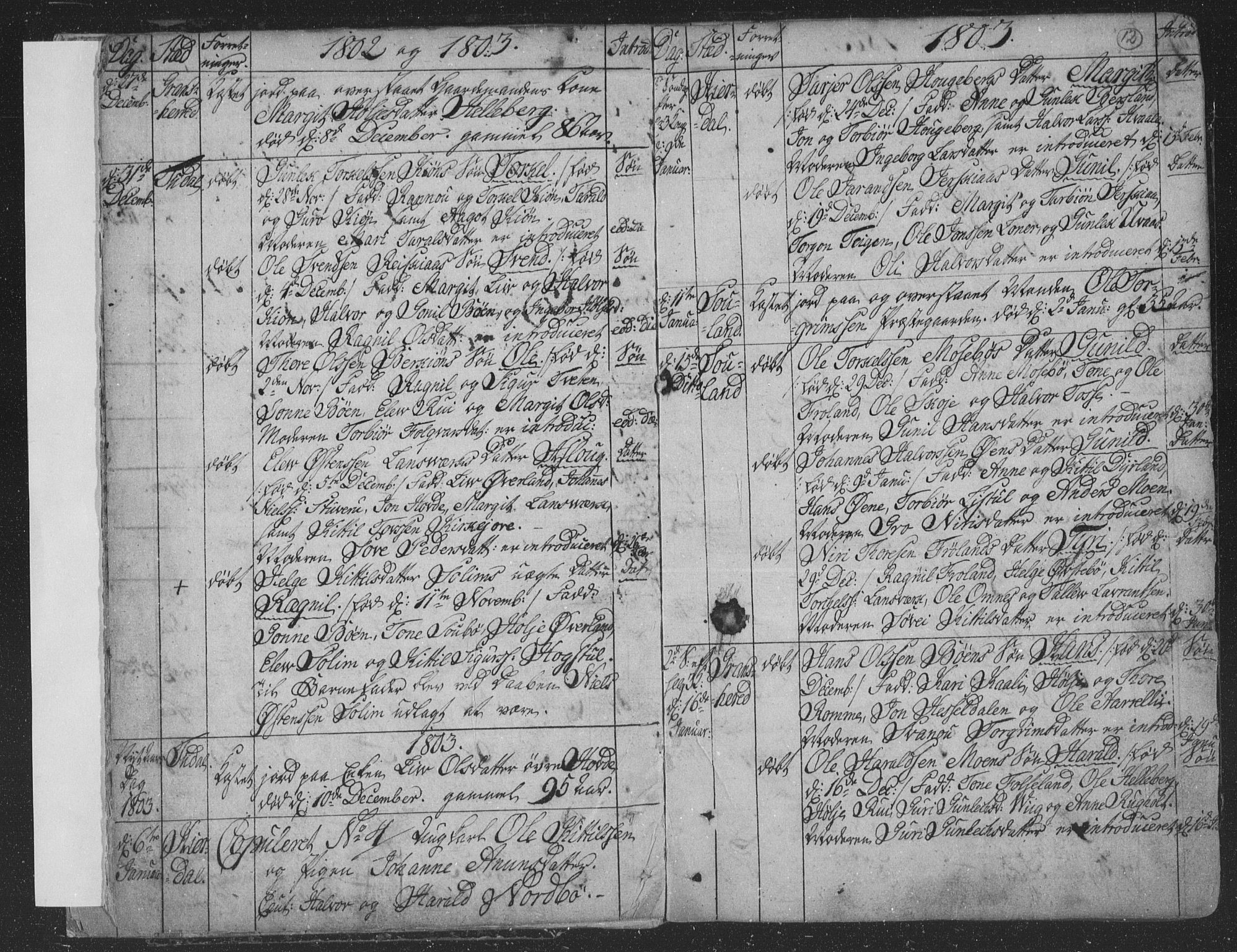 Hjartdal kirkebøker, AV/SAKO-A-270/F/Fa/L0006: Parish register (official) no. I 6, 1801-1814, p. 12