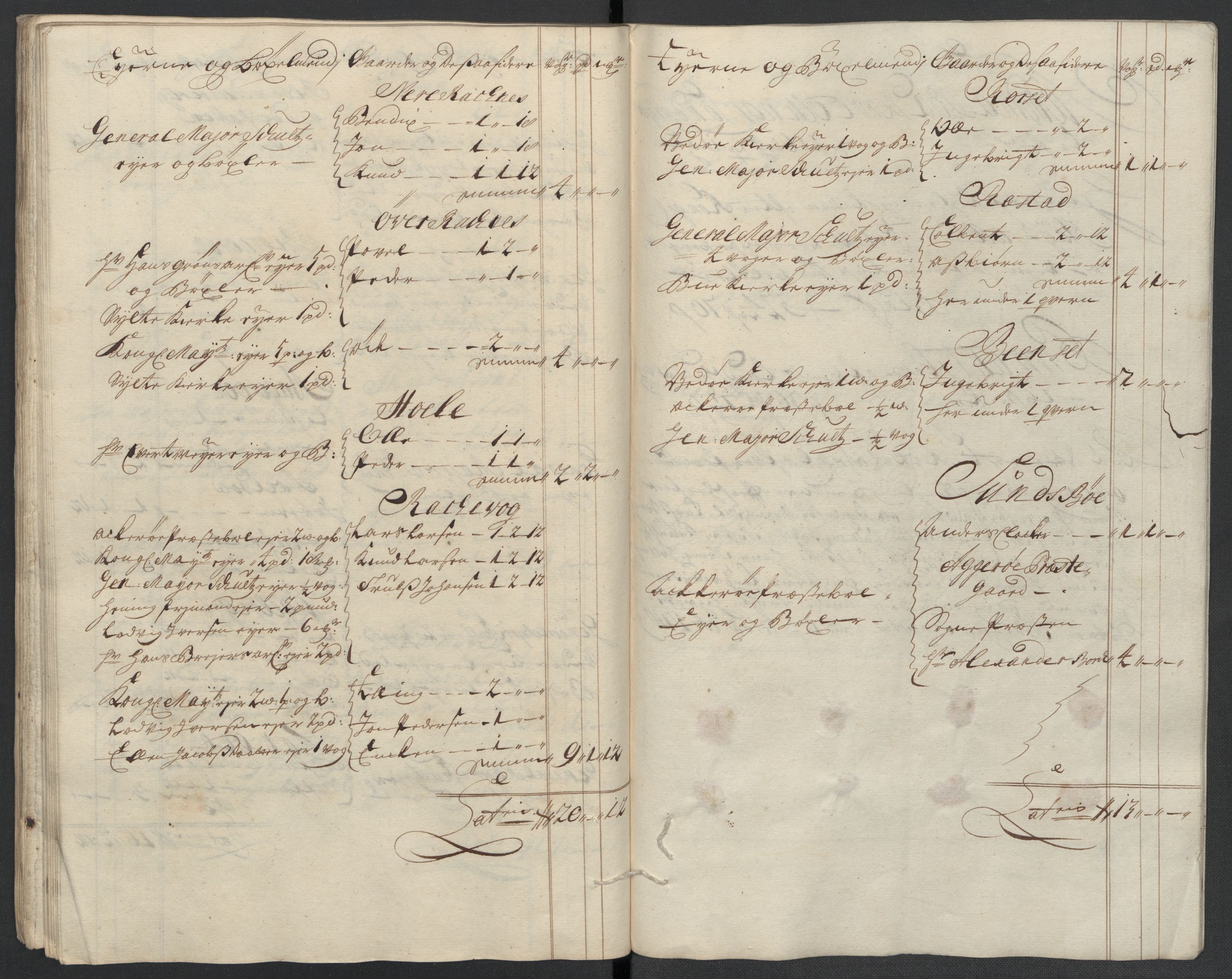 Rentekammeret inntil 1814, Reviderte regnskaper, Fogderegnskap, AV/RA-EA-4092/R55/L3659: Fogderegnskap Romsdal, 1709-1710, p. 325