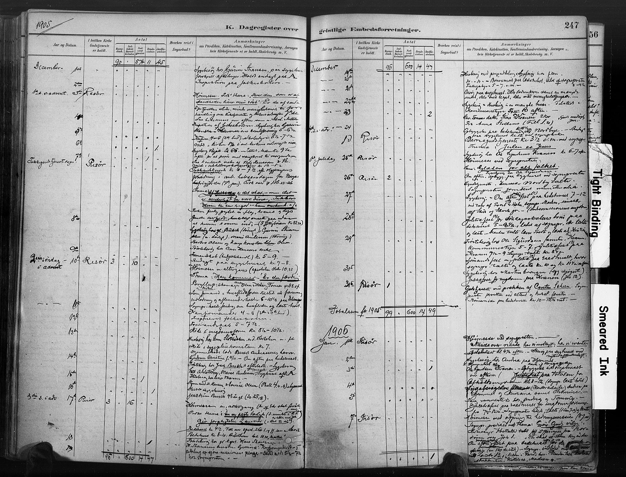 Risør sokneprestkontor, AV/SAK-1111-0035/F/Fa/L0006: Parish register (official) no. A 6, 1883-1908, p. 247