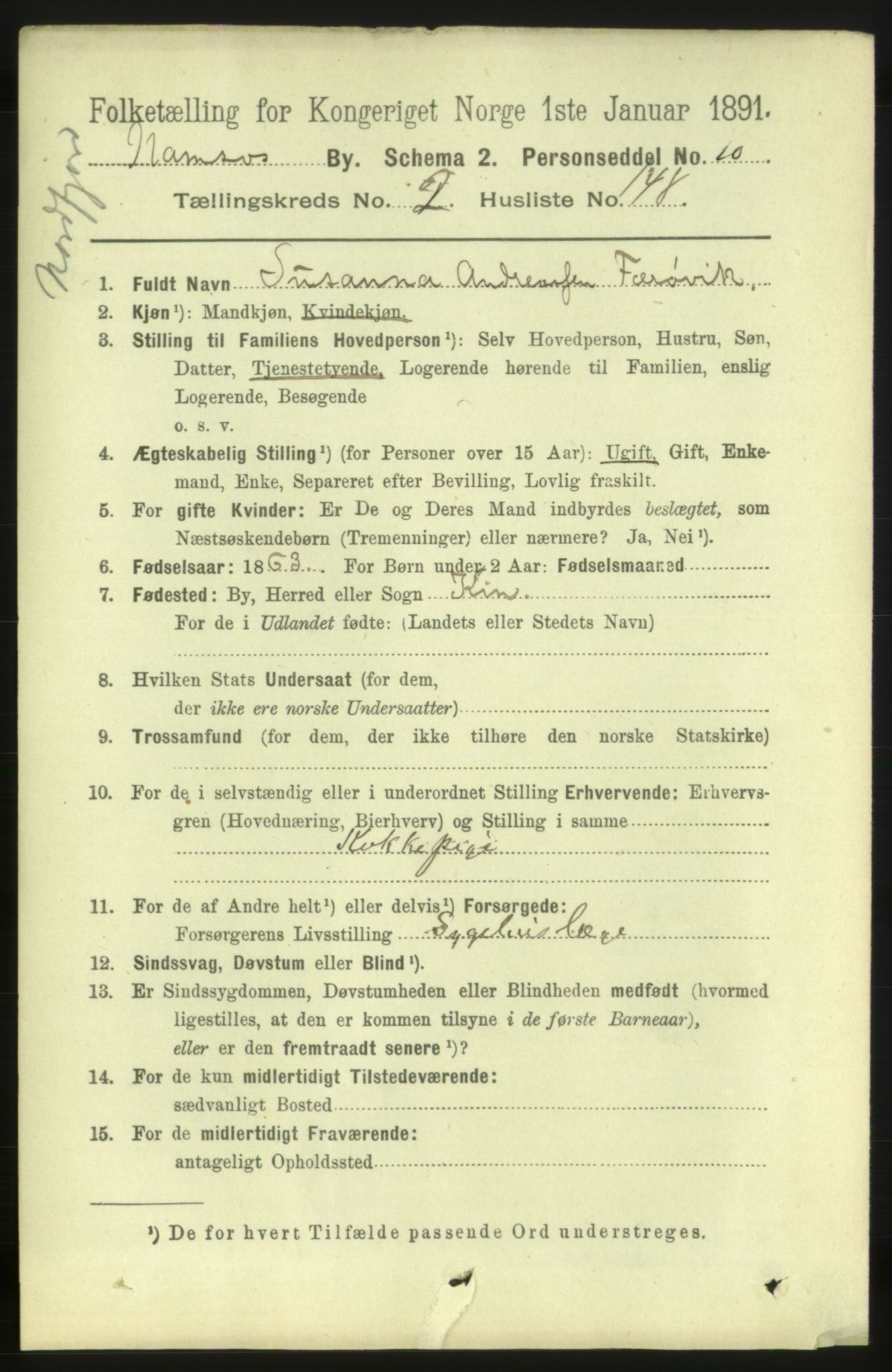 RA, 1891 census for 1703 Namsos, 1891, p. 1943