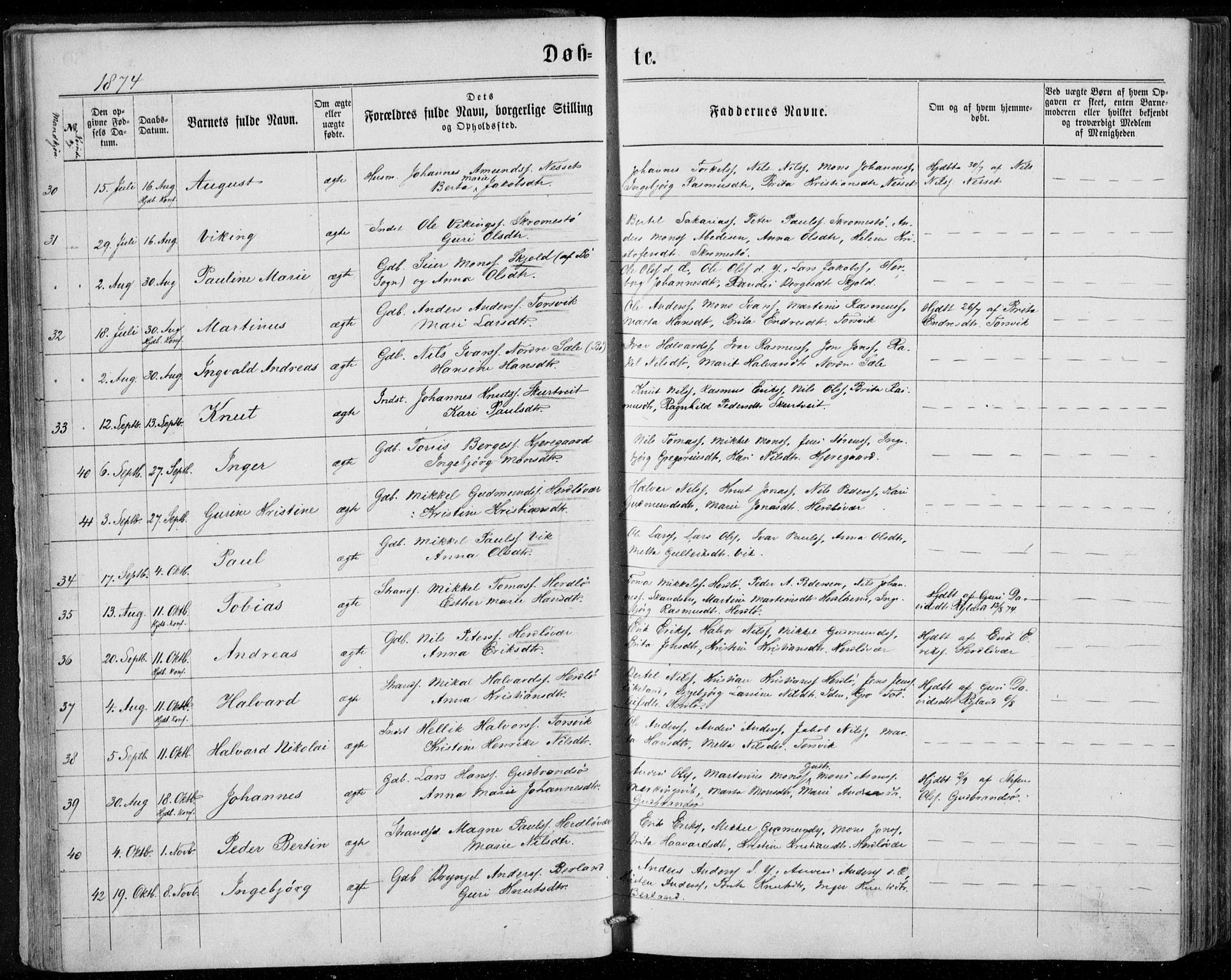 Herdla Sokneprestembete, AV/SAB-A-75701/H/Haa: Parish register (official) no. A 2, 1869-1877, p. 31