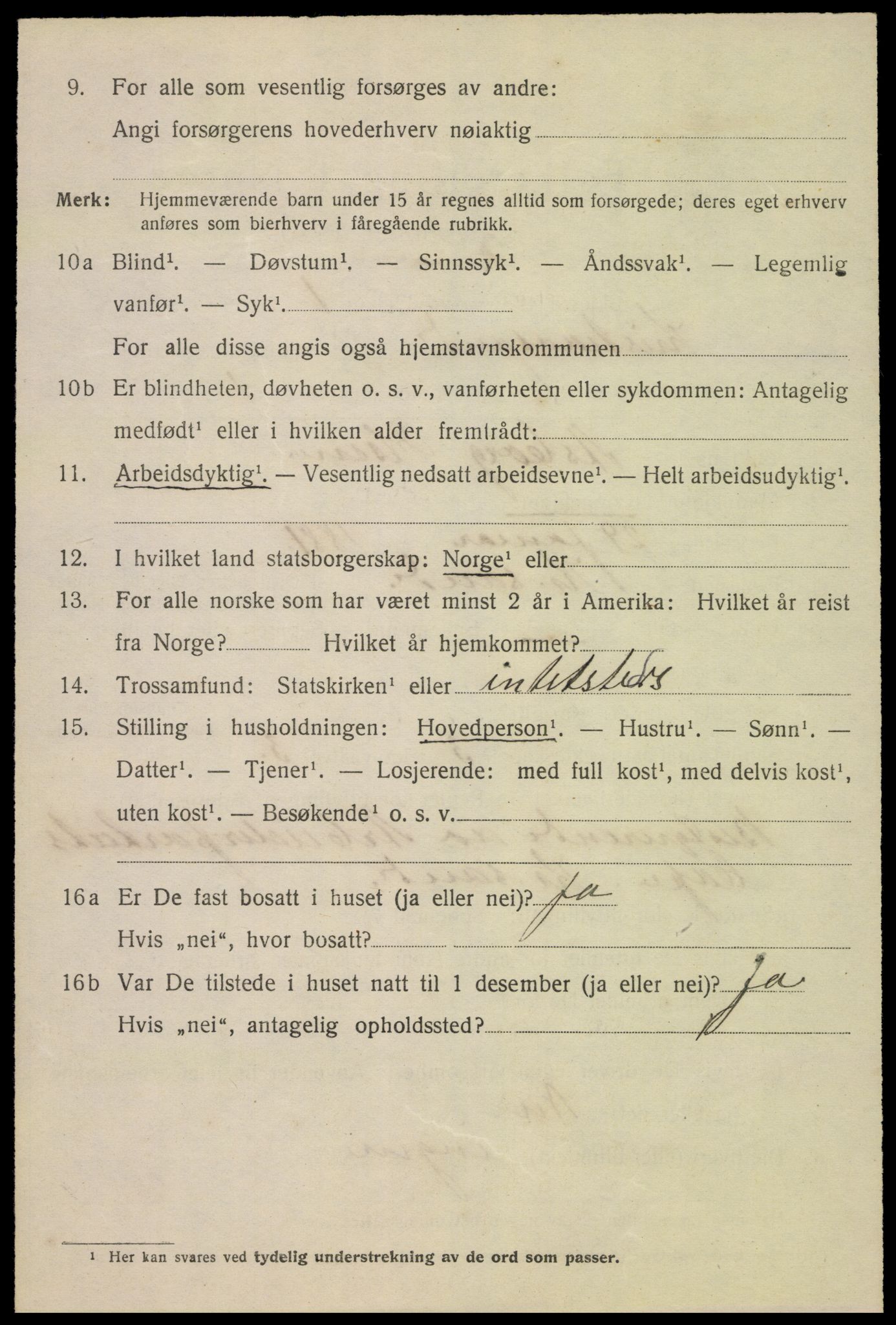 SAK, 1920 census for Kristiansand, 1920, p. 22902