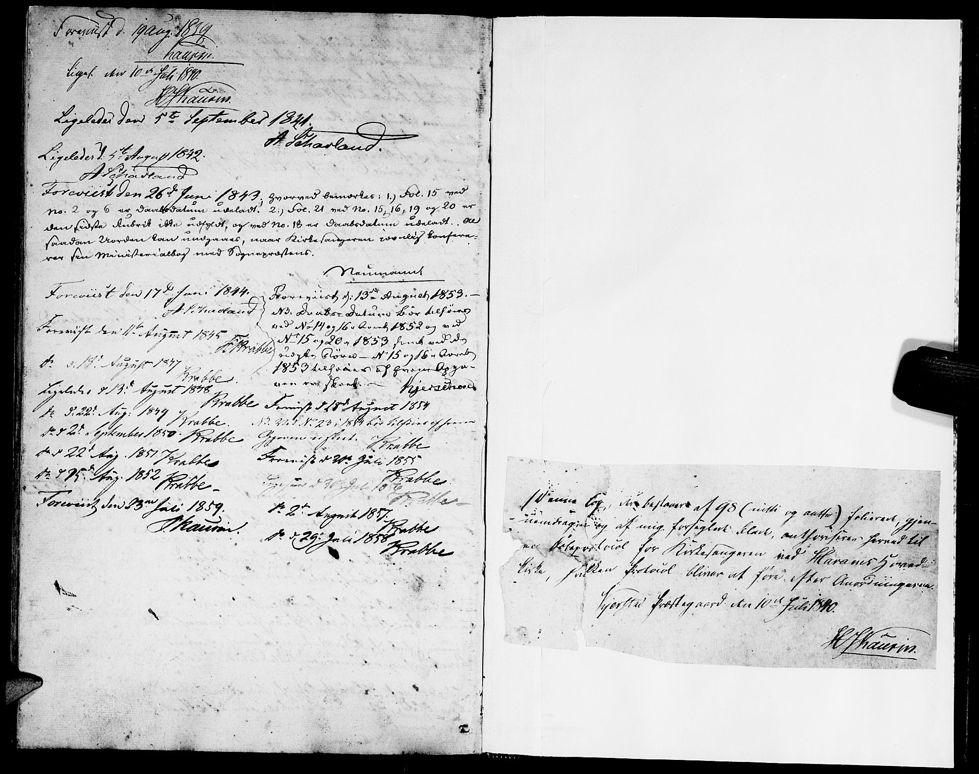 Ministerialprotokoller, klokkerbøker og fødselsregistre - Møre og Romsdal, AV/SAT-A-1454/536/L0507: Parish register (copy) no. 536C02, 1839-1859