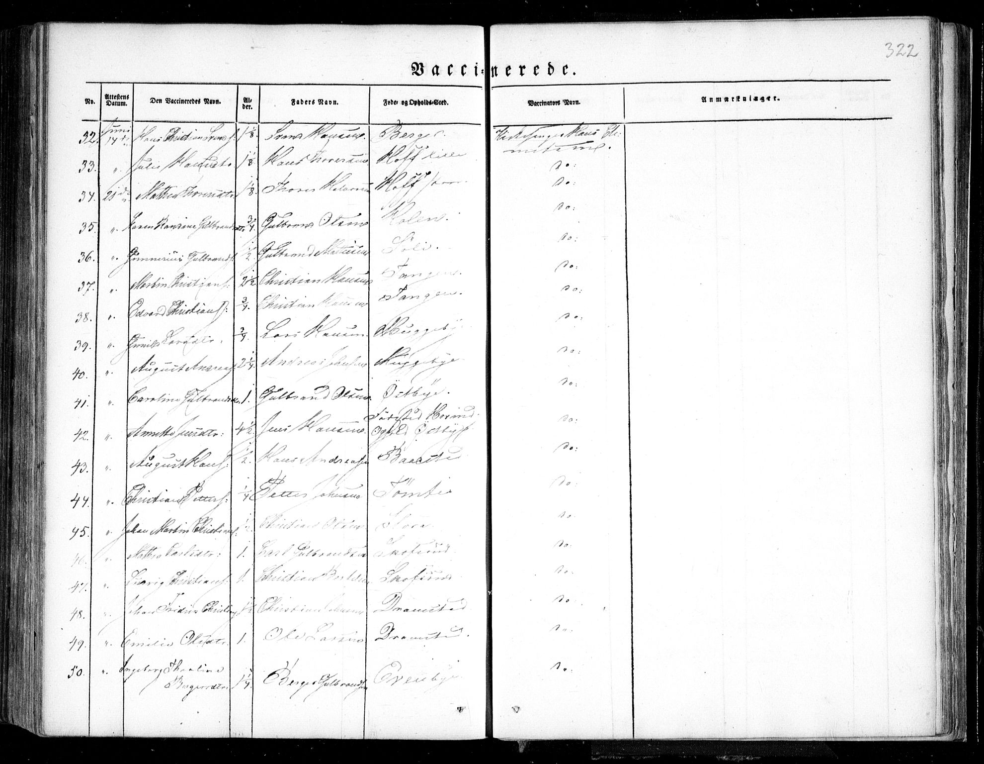 Trøgstad prestekontor Kirkebøker, AV/SAO-A-10925/F/Fa/L0007: Parish register (official) no. I 7, 1845-1854, p. 322