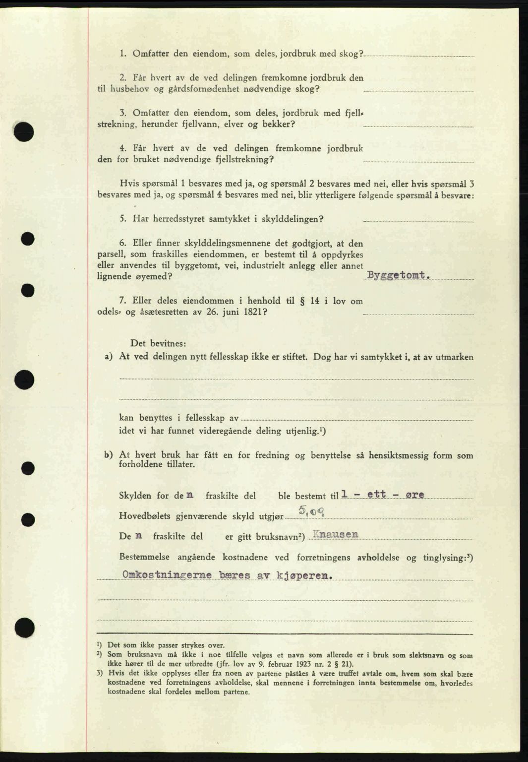 Tønsberg sorenskriveri, AV/SAKO-A-130/G/Ga/Gaa/L0014: Mortgage book no. A14, 1943-1944, Diary no: : 2459/1943