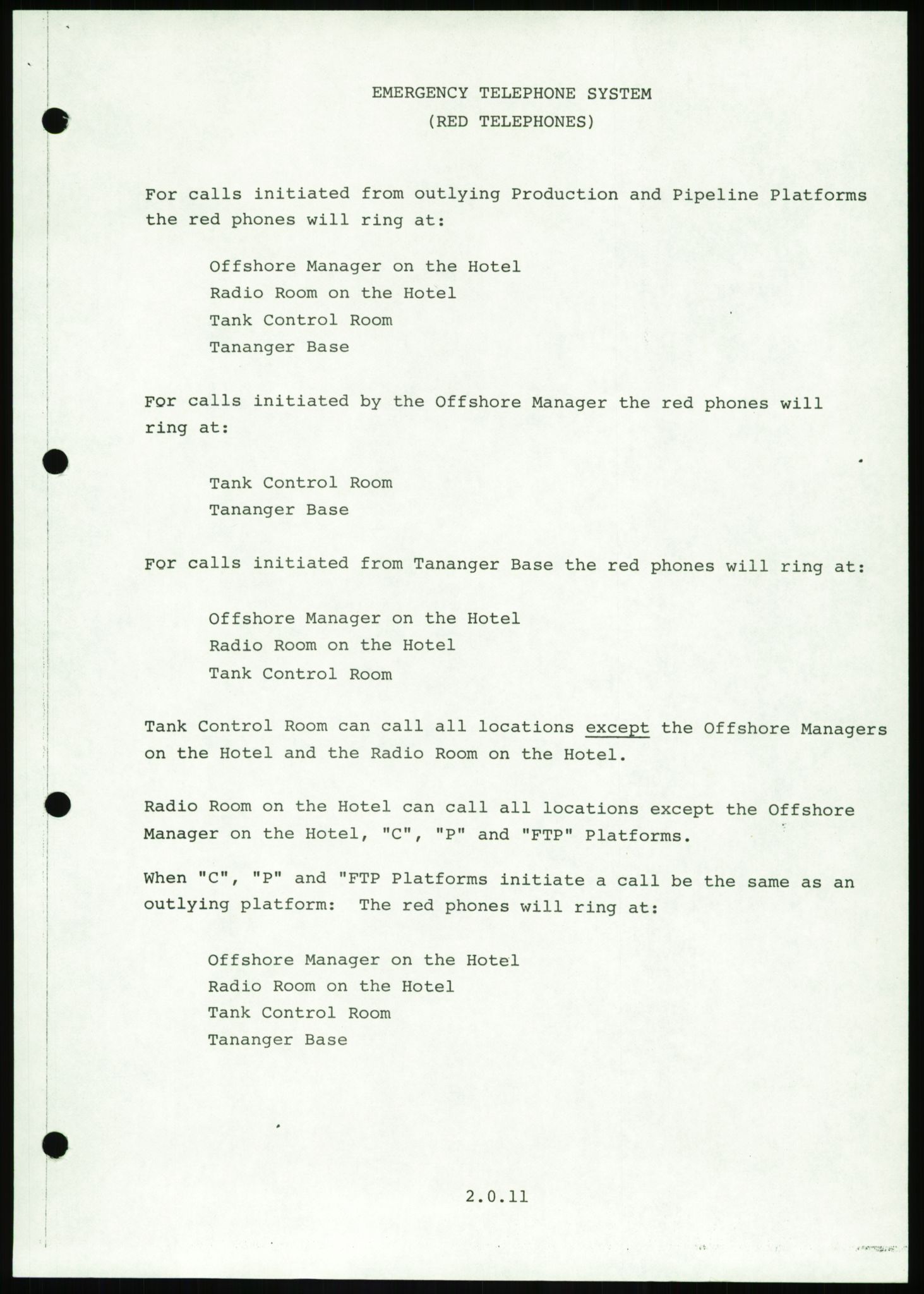 Justisdepartementet, Granskningskommisjonen ved Alexander Kielland-ulykken 27.3.1980, AV/RA-S-1165/D/L0016: O Beredskapsplaner (Doku.liste + O1-O3 av 3), 1980-1981, p. 77