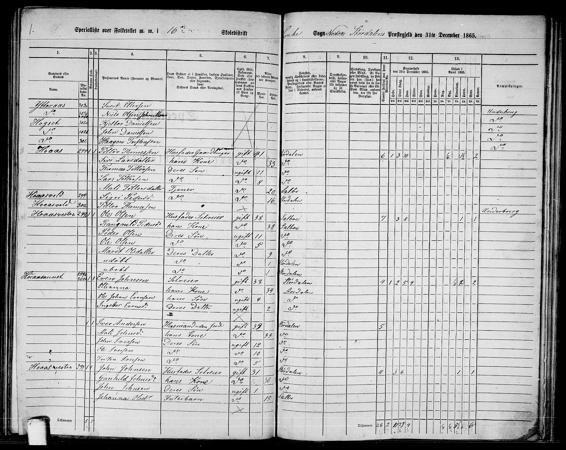 RA, 1865 census for Nedre Stjørdal, 1865, p. 265