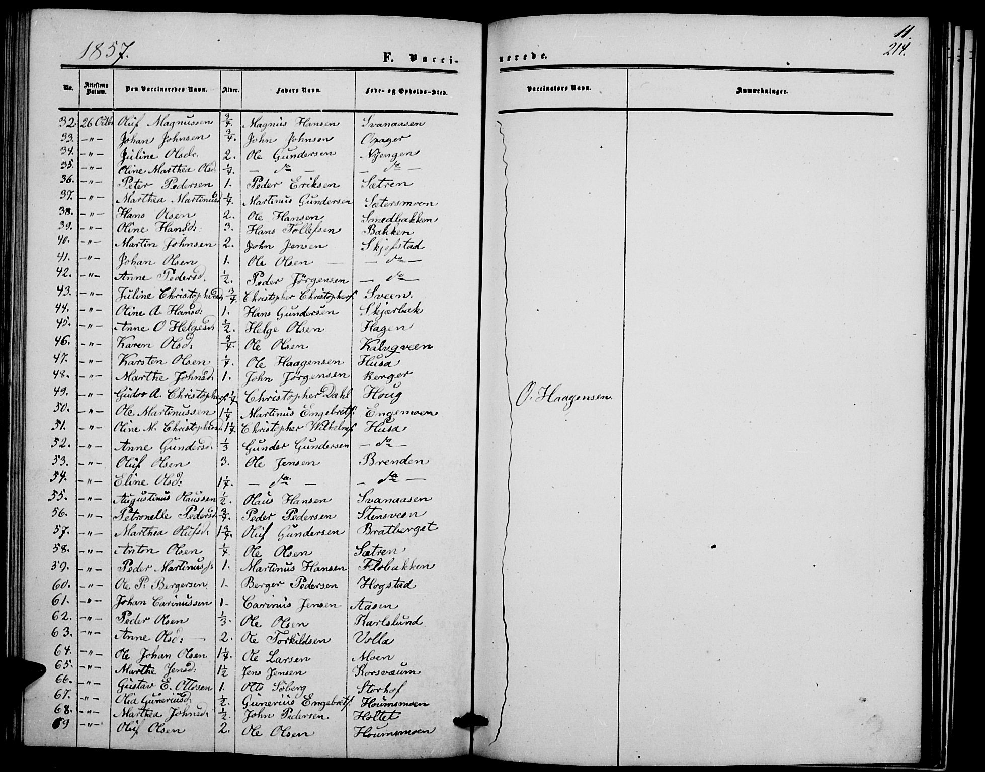 Elverum prestekontor, AV/SAH-PREST-044/H/Ha/Hab/L0003: Parish register (copy) no. 3, 1856-1865, p. 214