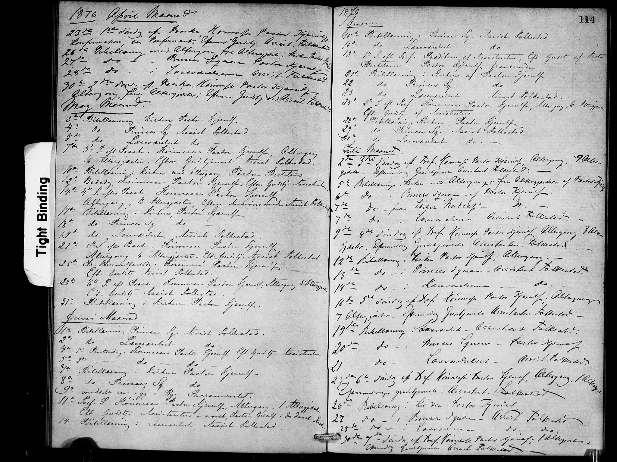 Den norske sjømannsmisjon i utlandet/London m/bistasjoner, SAB/SAB/PA-0103/H/Ha/L0001: Parish register (official) no. A 1, 1868-1887, p. 114