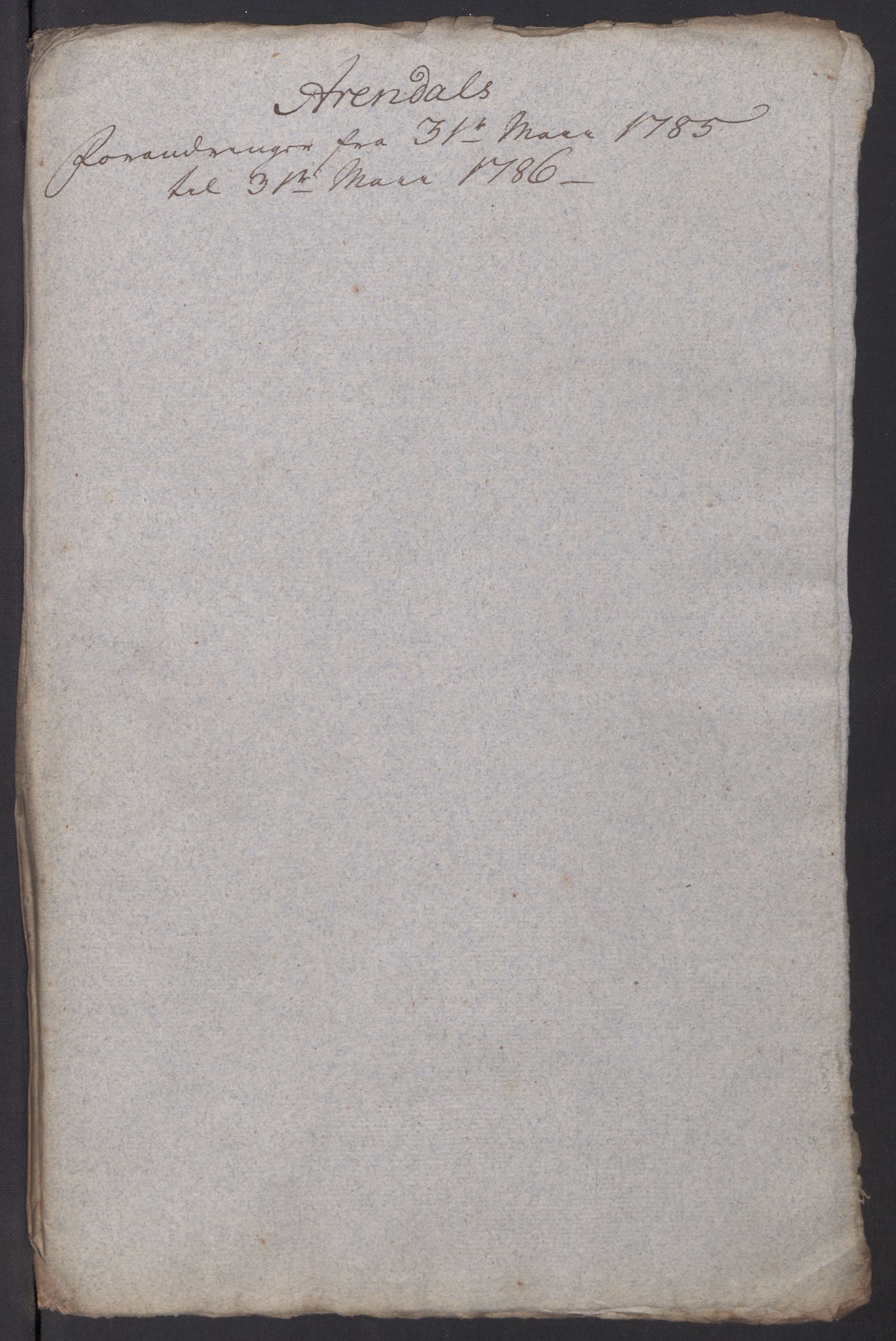 Kommersekollegiet, Brannforsikringskontoret 1767-1814, AV/RA-EA-5458/F/Fa/L0001/0003: Arendal / Dokumenter, 1765-1797