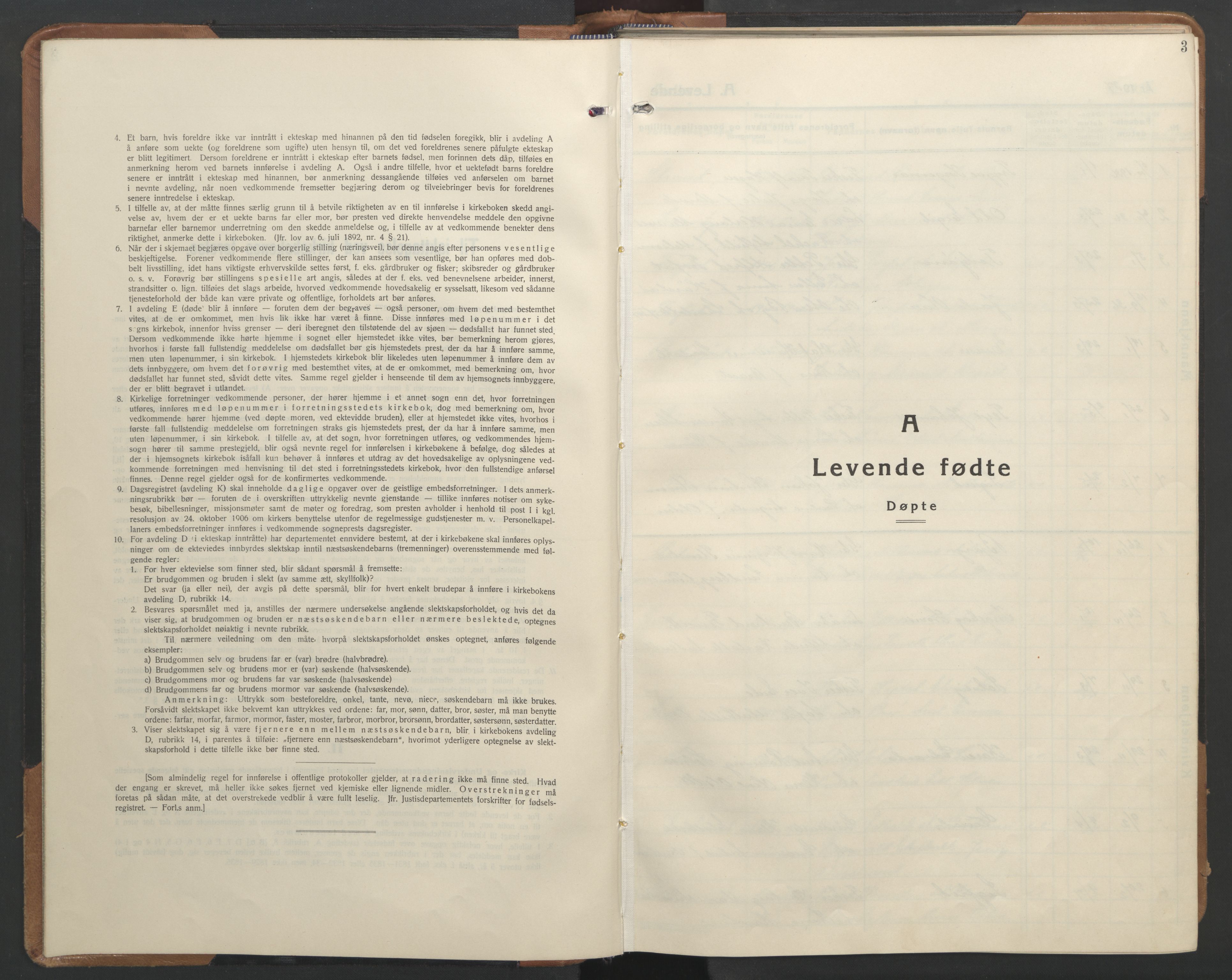 Ministerialprotokoller, klokkerbøker og fødselsregistre - Sør-Trøndelag, SAT/A-1456/655/L0690: Parish register (copy) no. 655C06, 1937-1950, p. 3