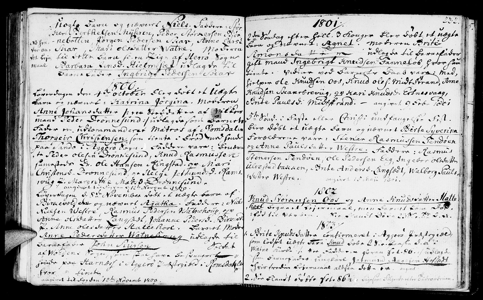 Ministerialprotokoller, klokkerbøker og fødselsregistre - Møre og Romsdal, AV/SAT-A-1454/525/L0372: Parish register (official) no. 525A02, 1778-1817, p. 232