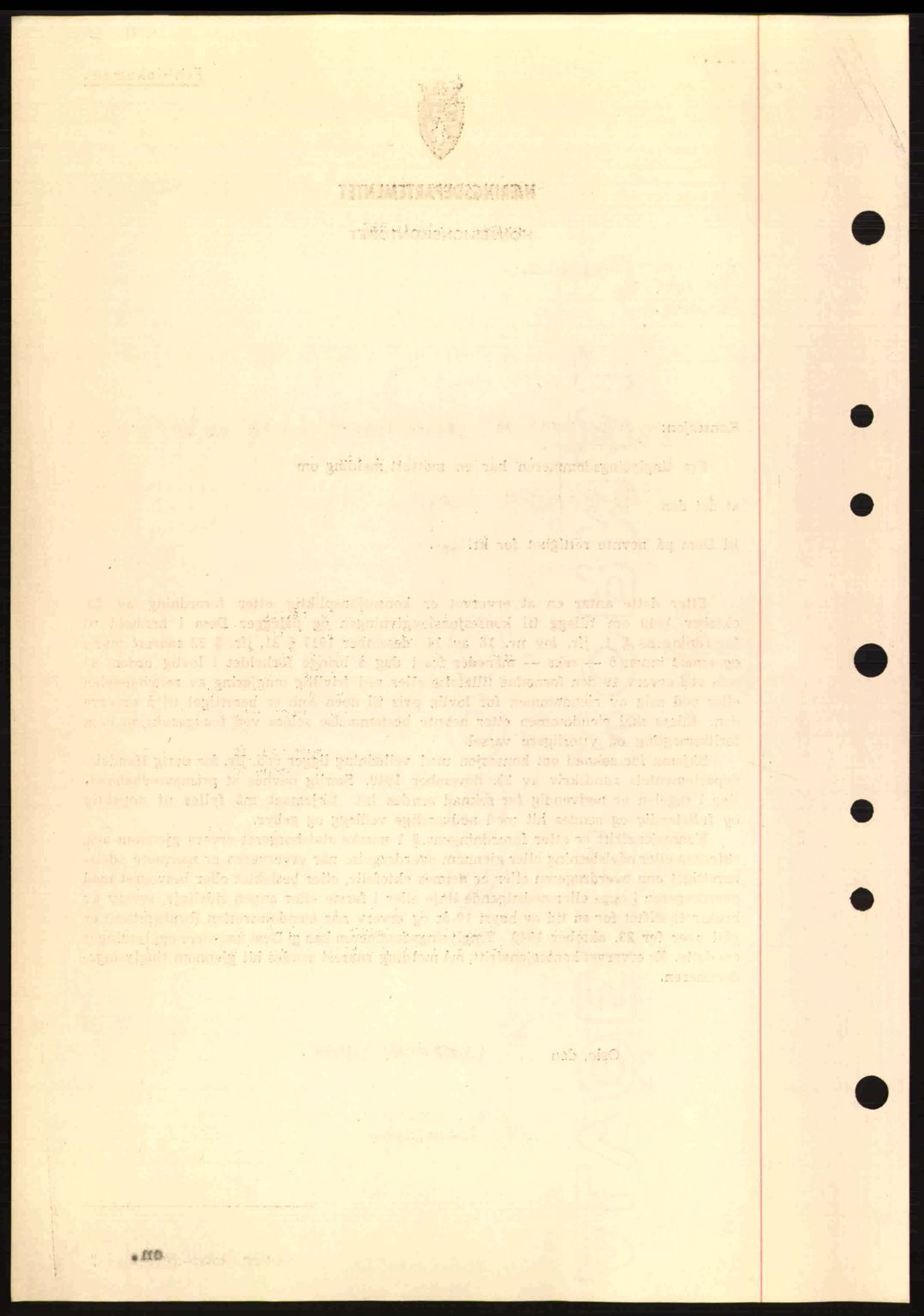 Nordre Sunnmøre sorenskriveri, AV/SAT-A-0006/1/2/2C/2Ca: Mortgage book no. B6-14 a, 1942-1945, Diary no: : 1468/1944