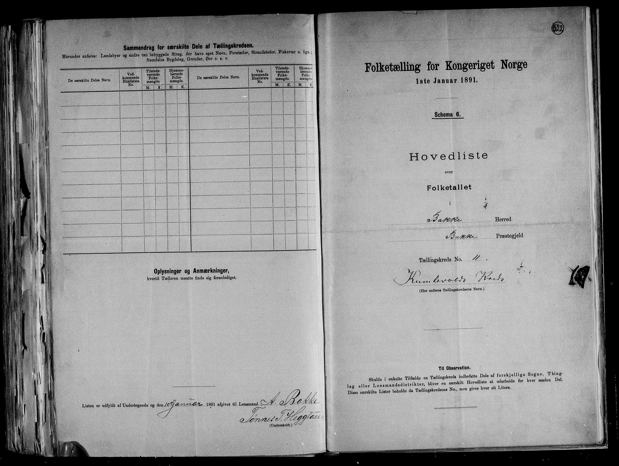 RA, 1891 census for 1045 Bakke, 1891, p. 25